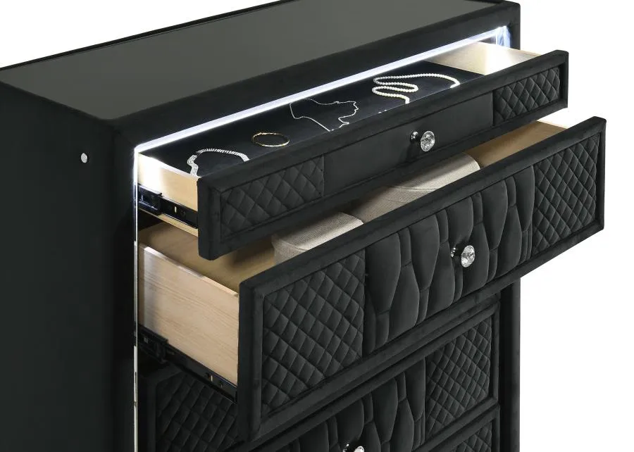 Lorient Black 5-piece Queen Bedroom Set - Image 14