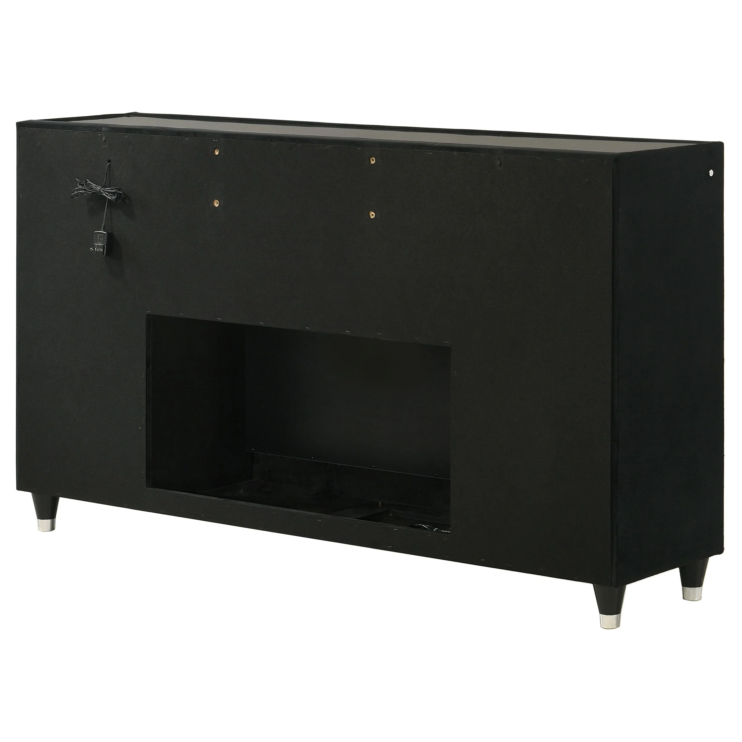 Lorient Black 8-drawer LED Bedroom Flame Box Dresser - Image 8