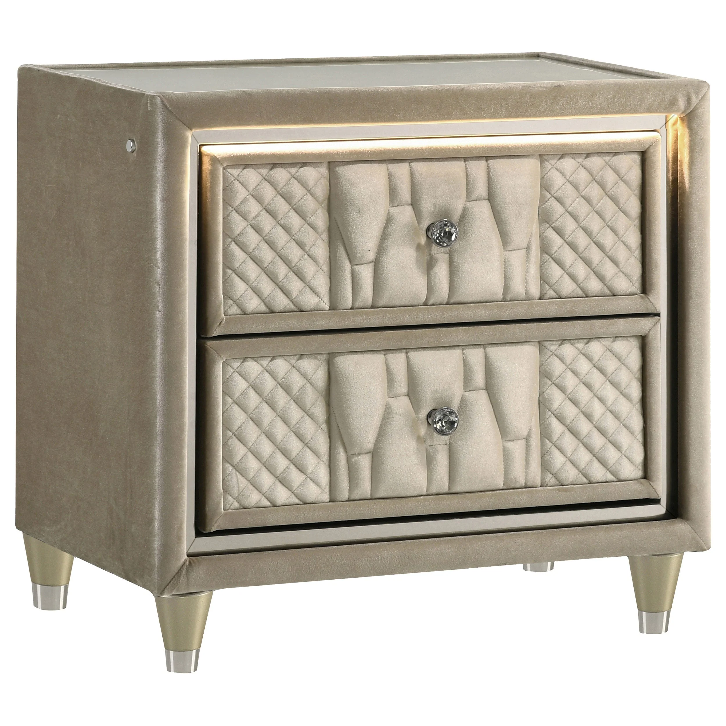 Lorient Ivory/Camel 4-piece Queen Bedroom Set - Image 5