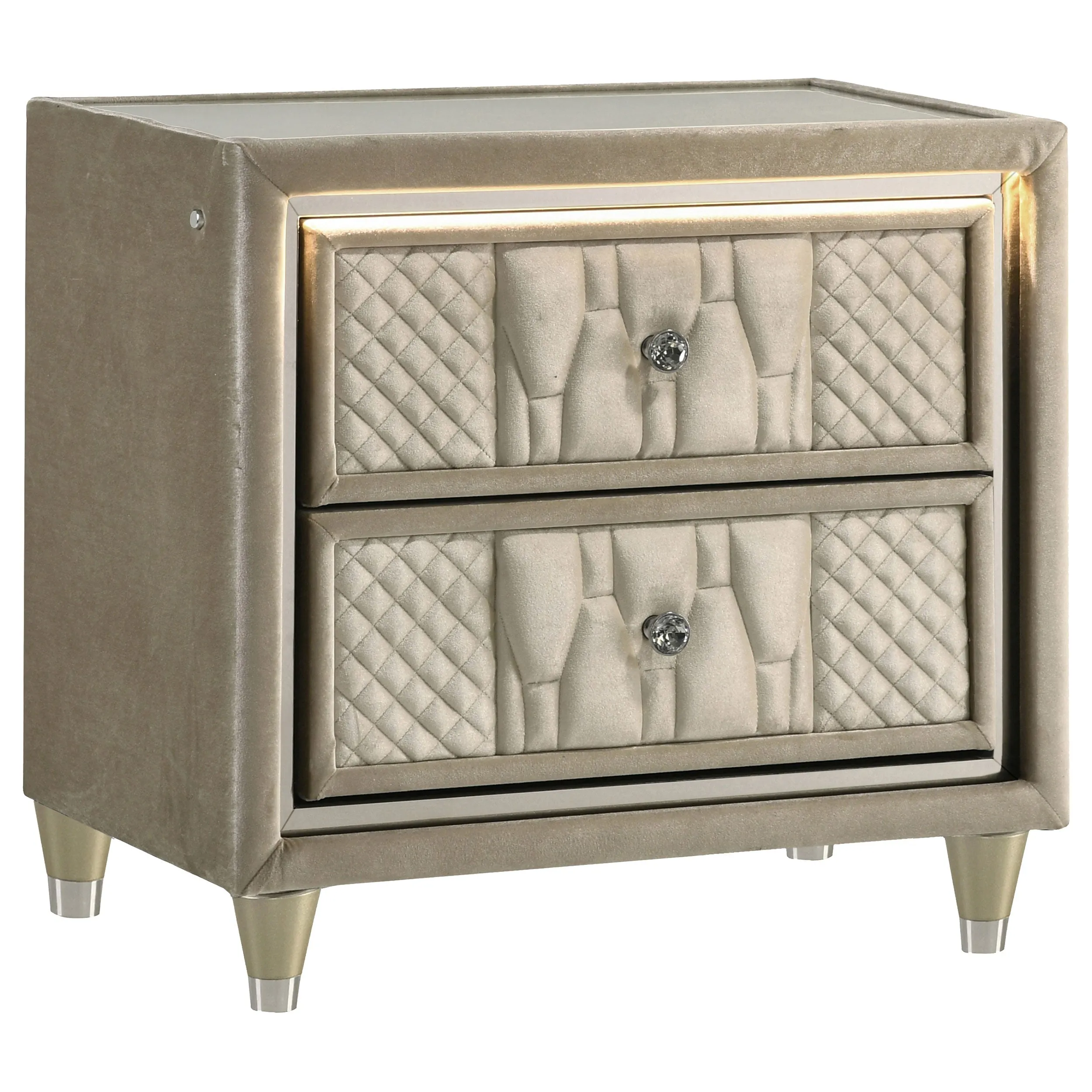 Lorient Ivory/Camel 5-piece Queen Bedroom Set - Image 5
