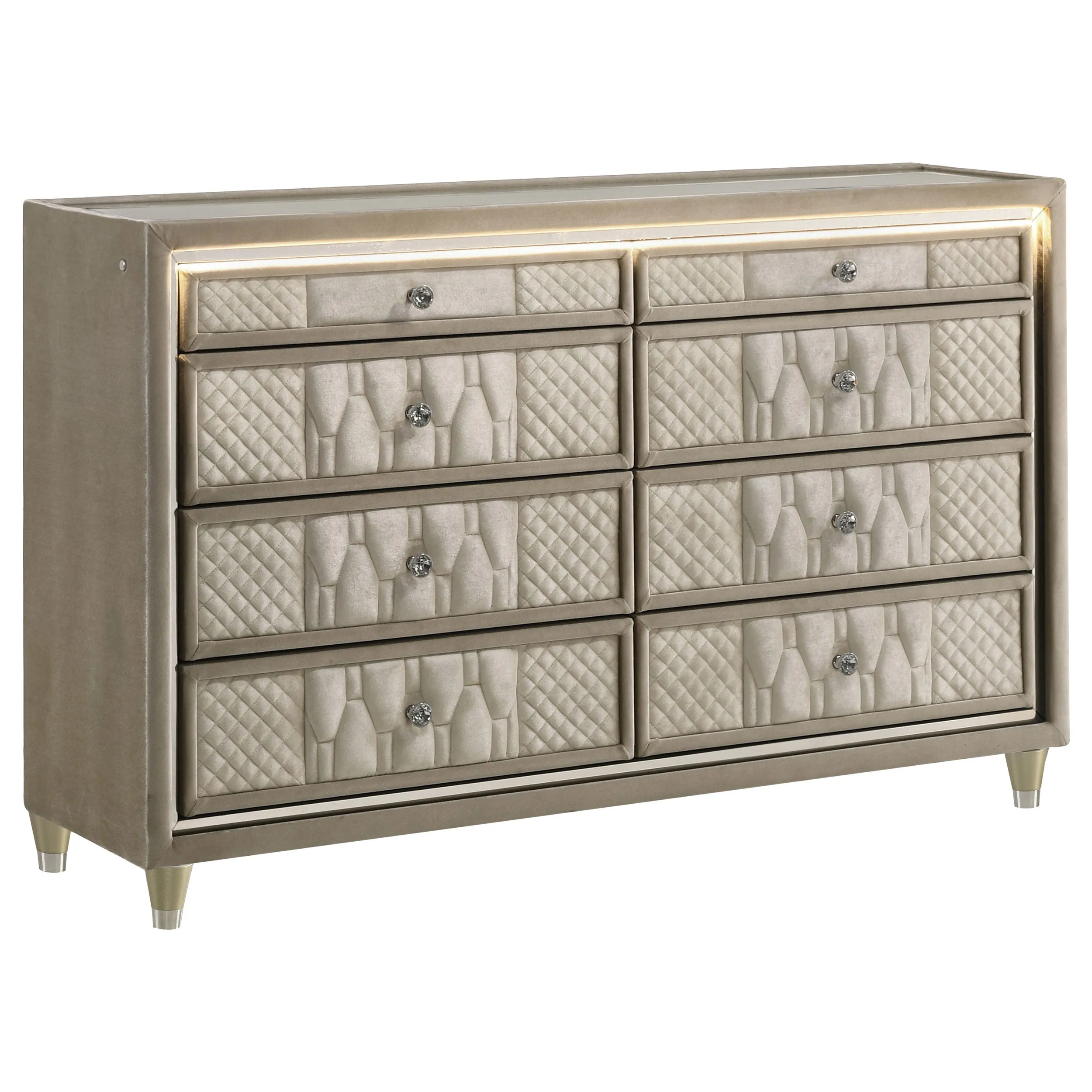 Lorient Ivory/Camel 4-piece Queen Bedroom Set - Image 7