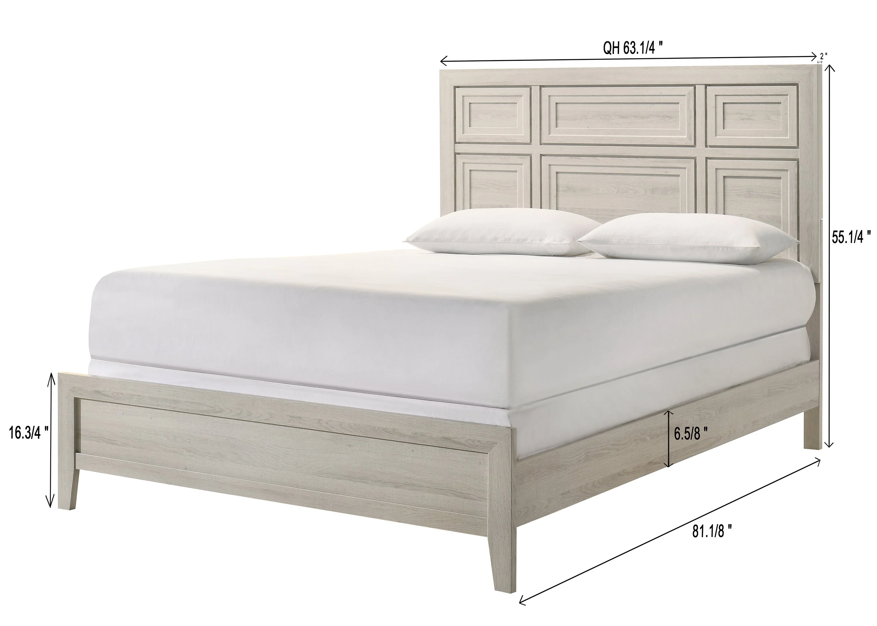 Lorraine Antique White Panel Bedroom Set - Image 12