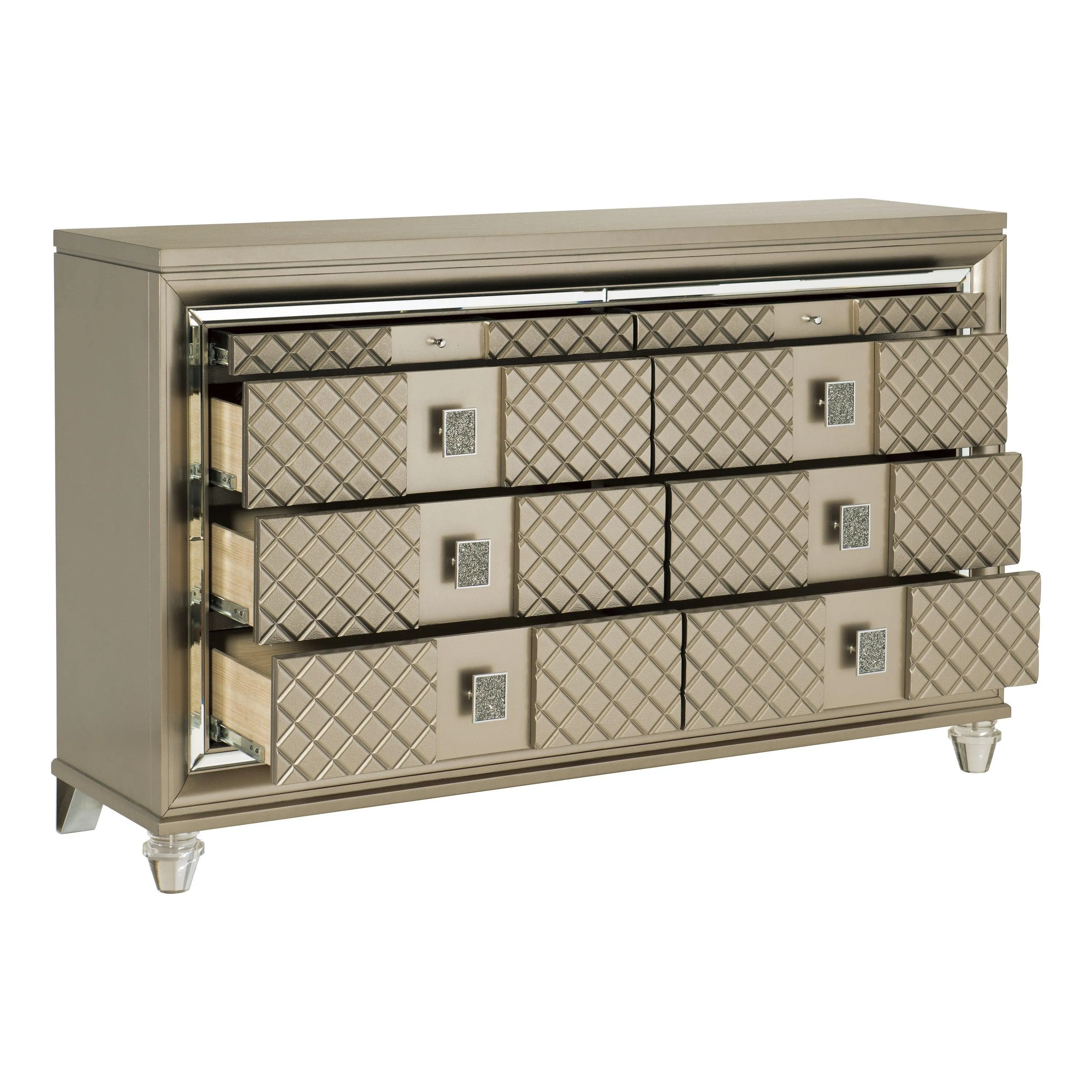 Loudon Champagne Metallic Dresser - Image 3