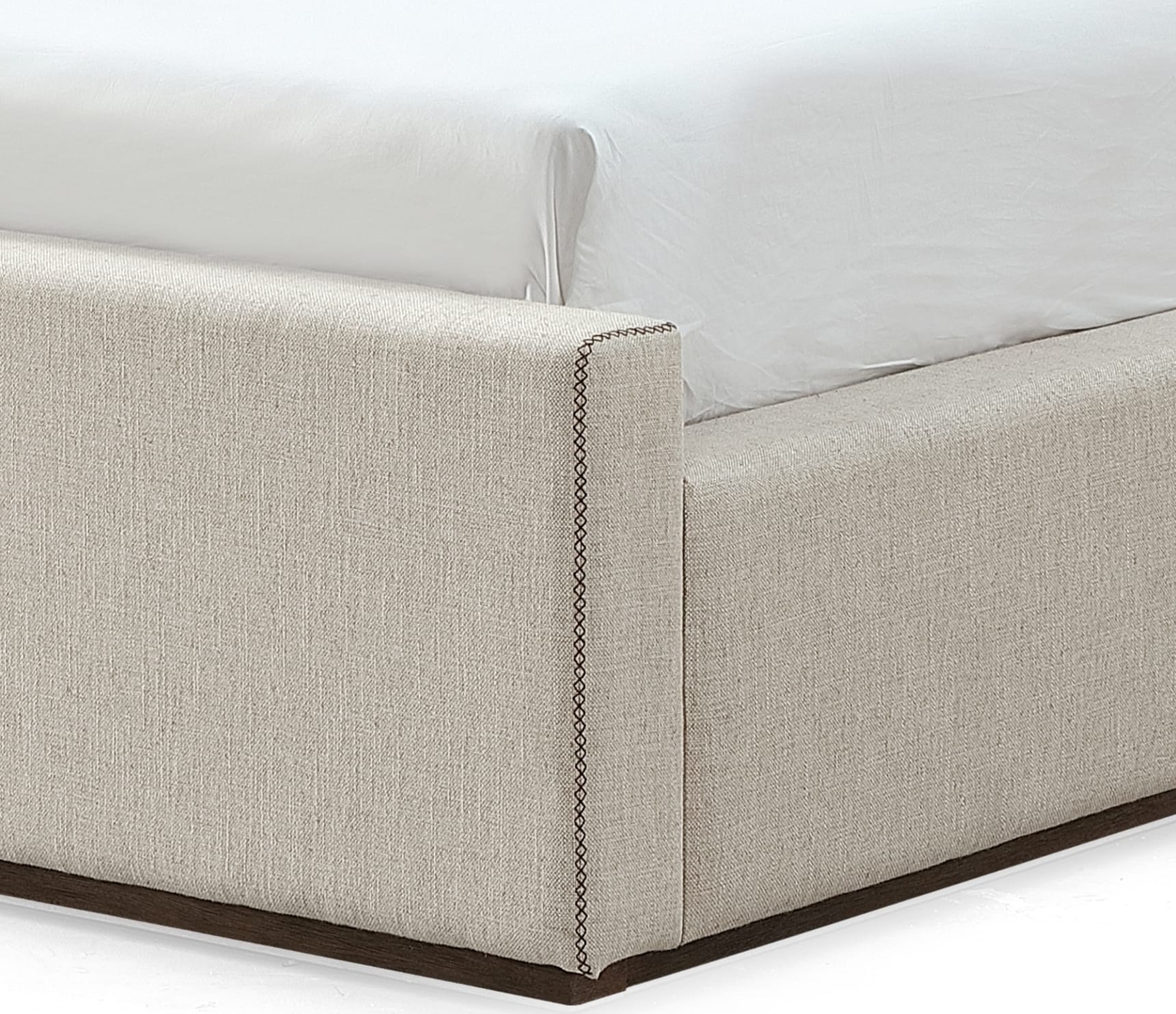 Louis Natural King Upholstered Platform Bed - Image 5