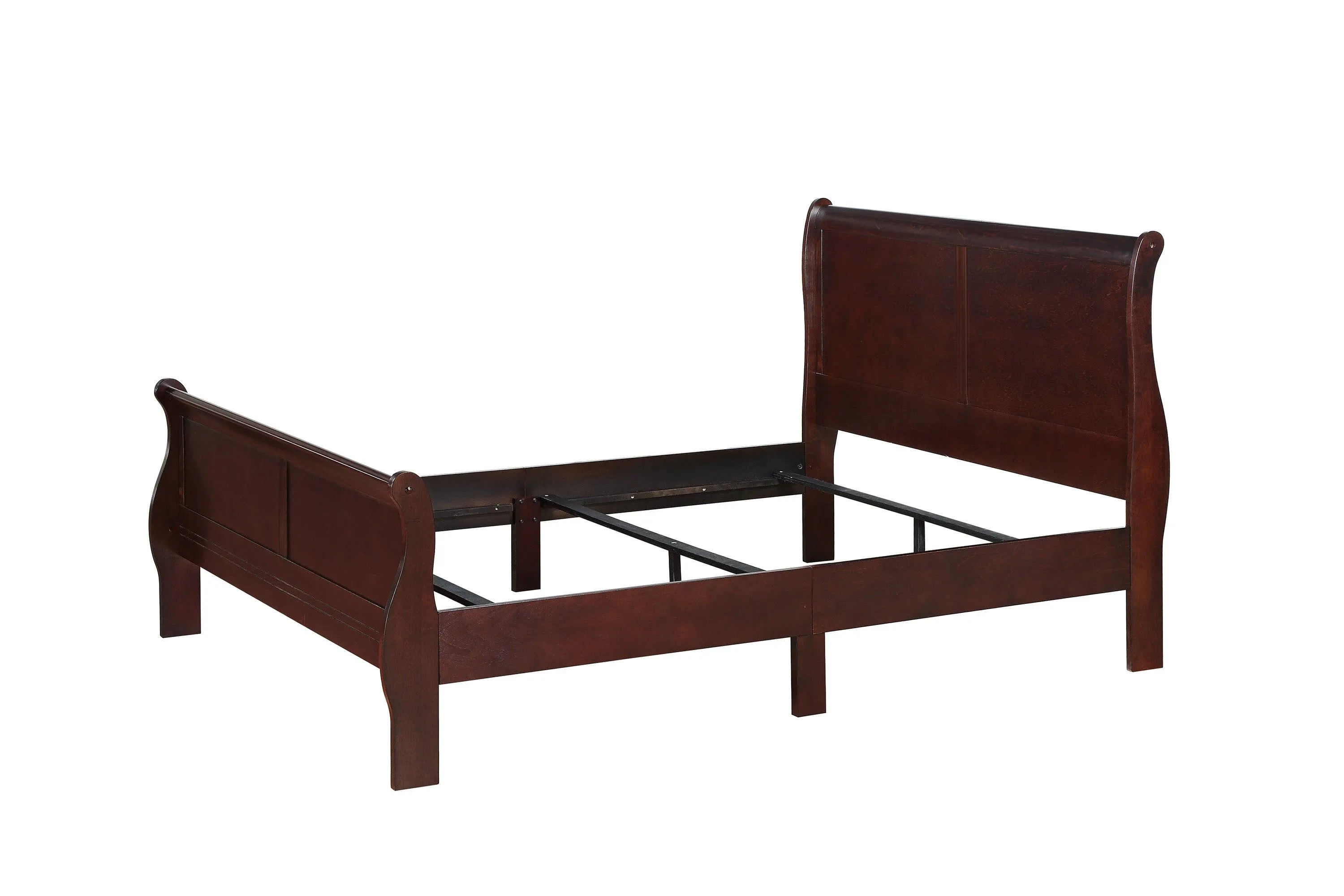 Louis Philip Cherry King Sleigh Bed - Image 4