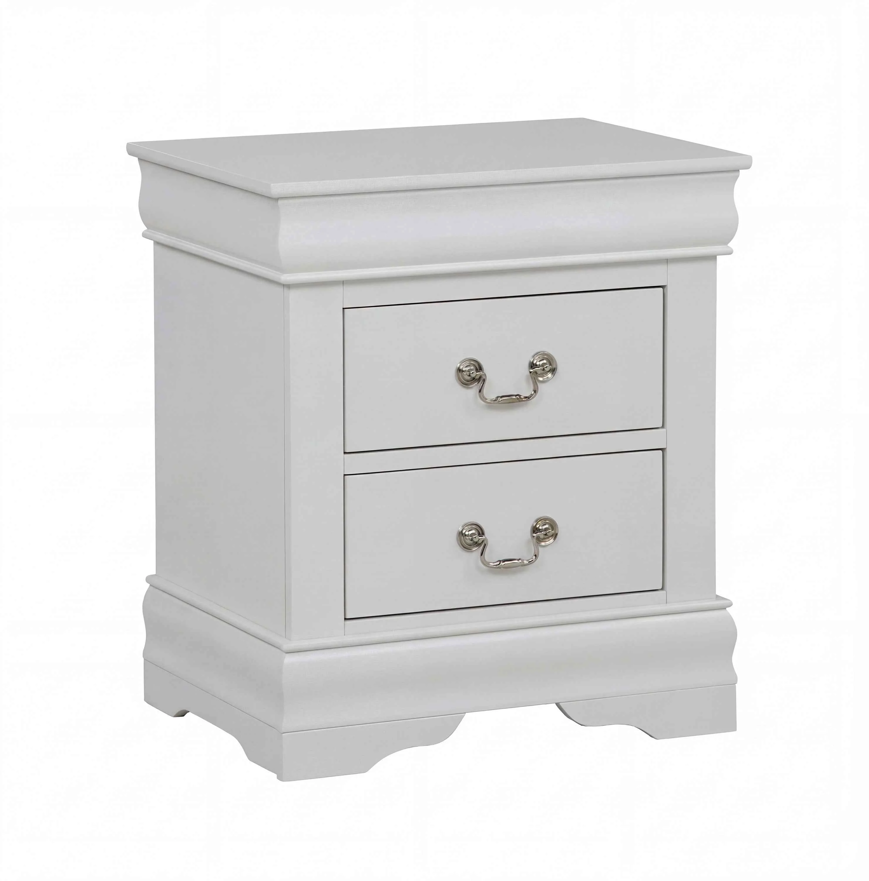 Louis Philip Greige Nightstand