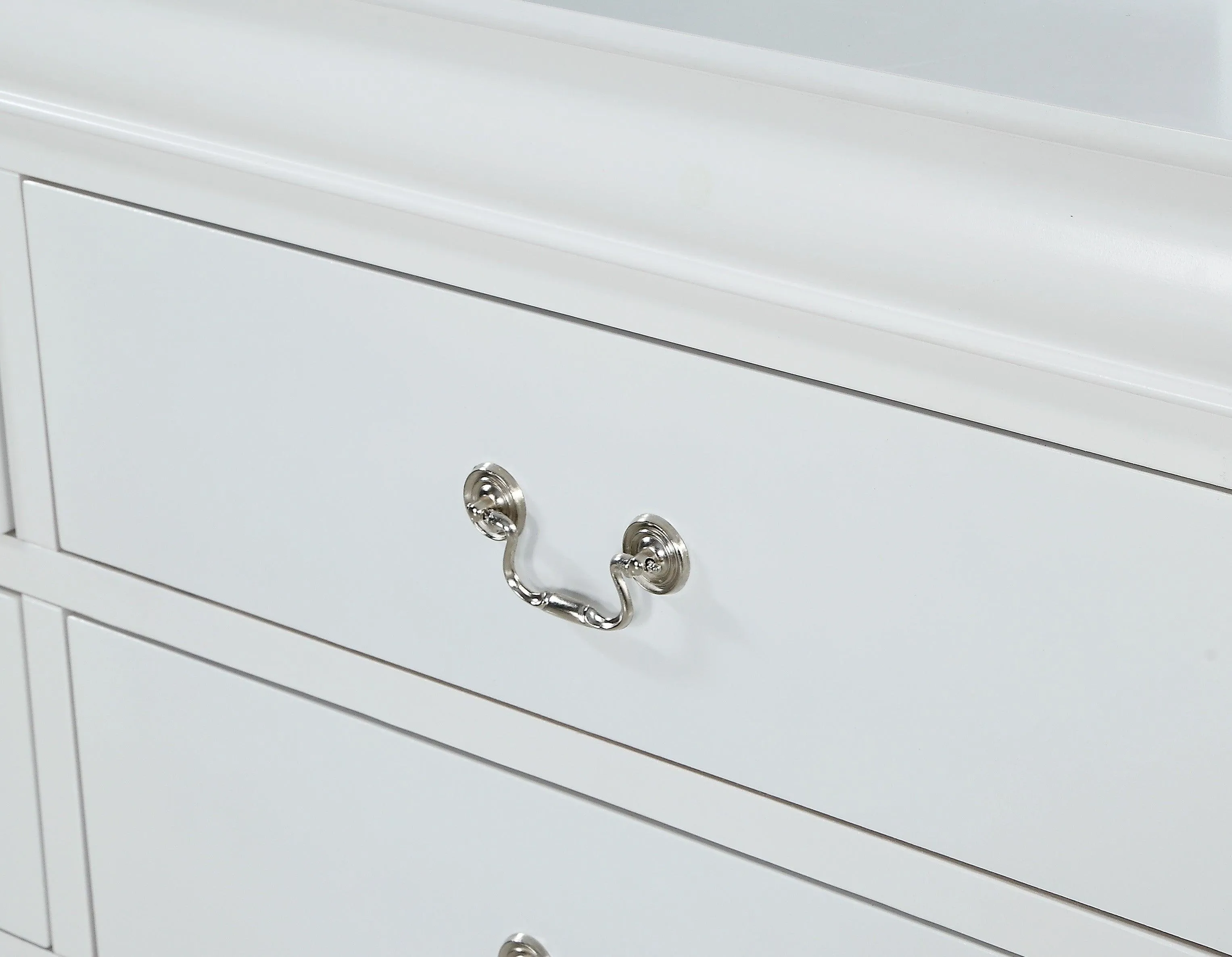 Louis Philip White Nightstand - Image 4