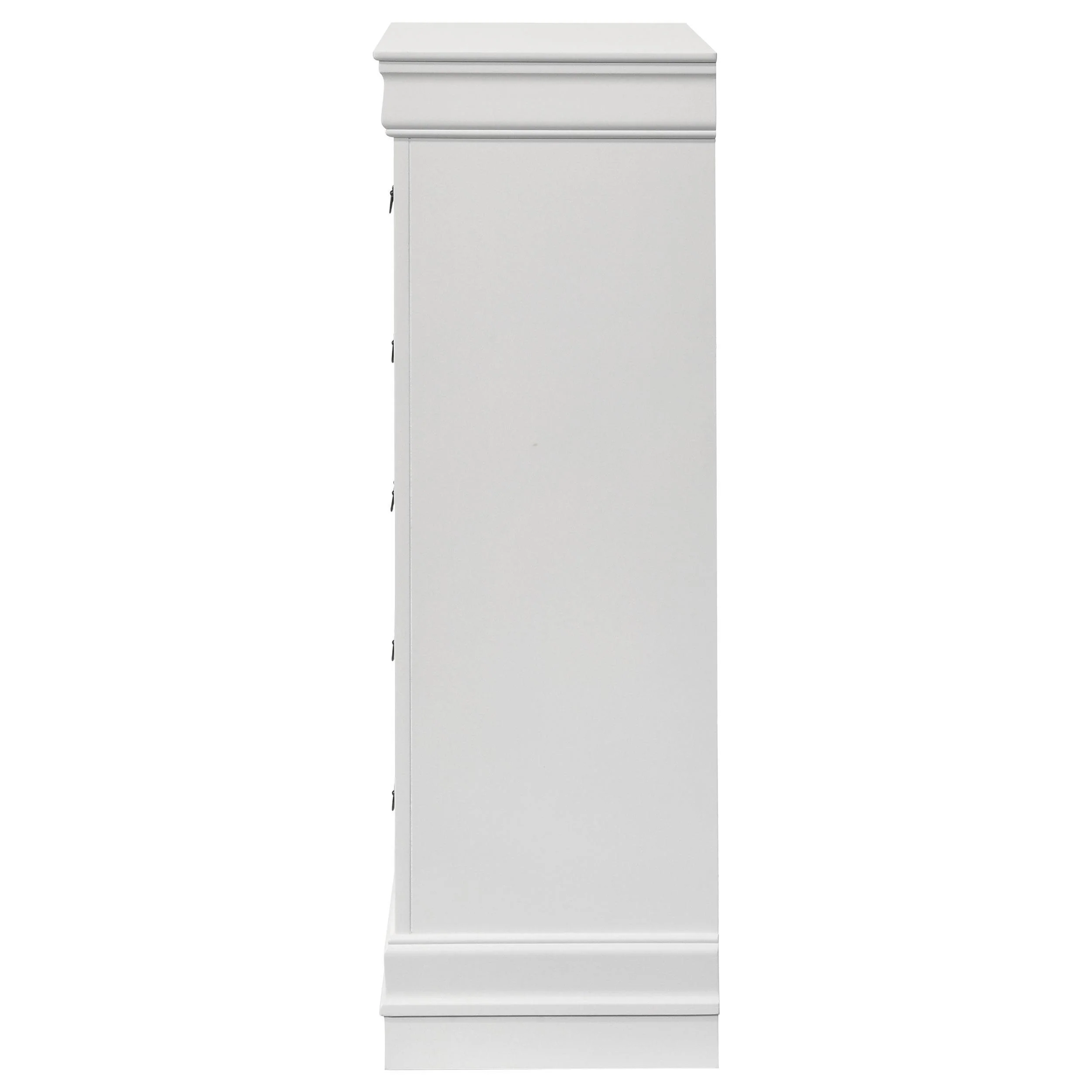 Louis Philippe 5-drawer Bedroom Chest White - Image 8