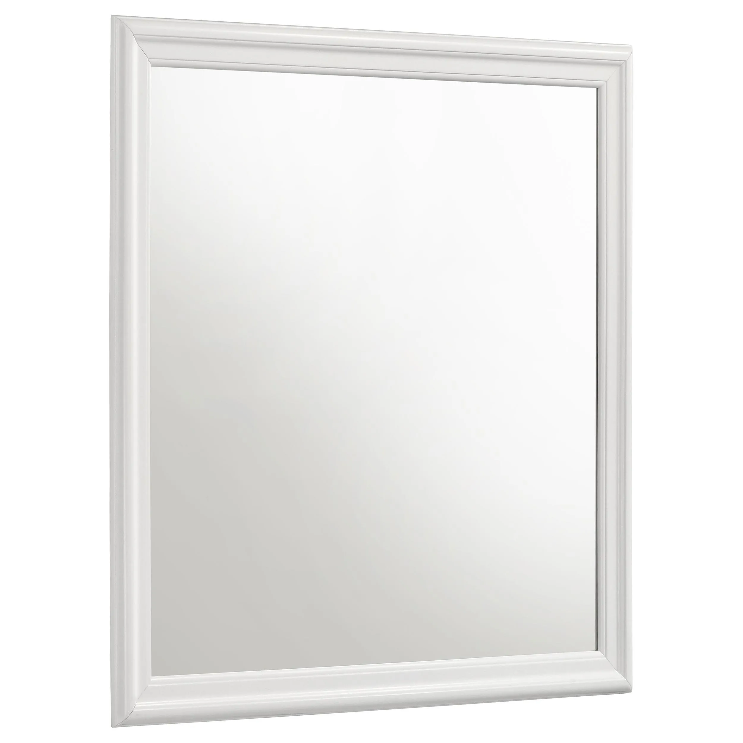 Louis Philippe White Dresser Mirror - Image 5