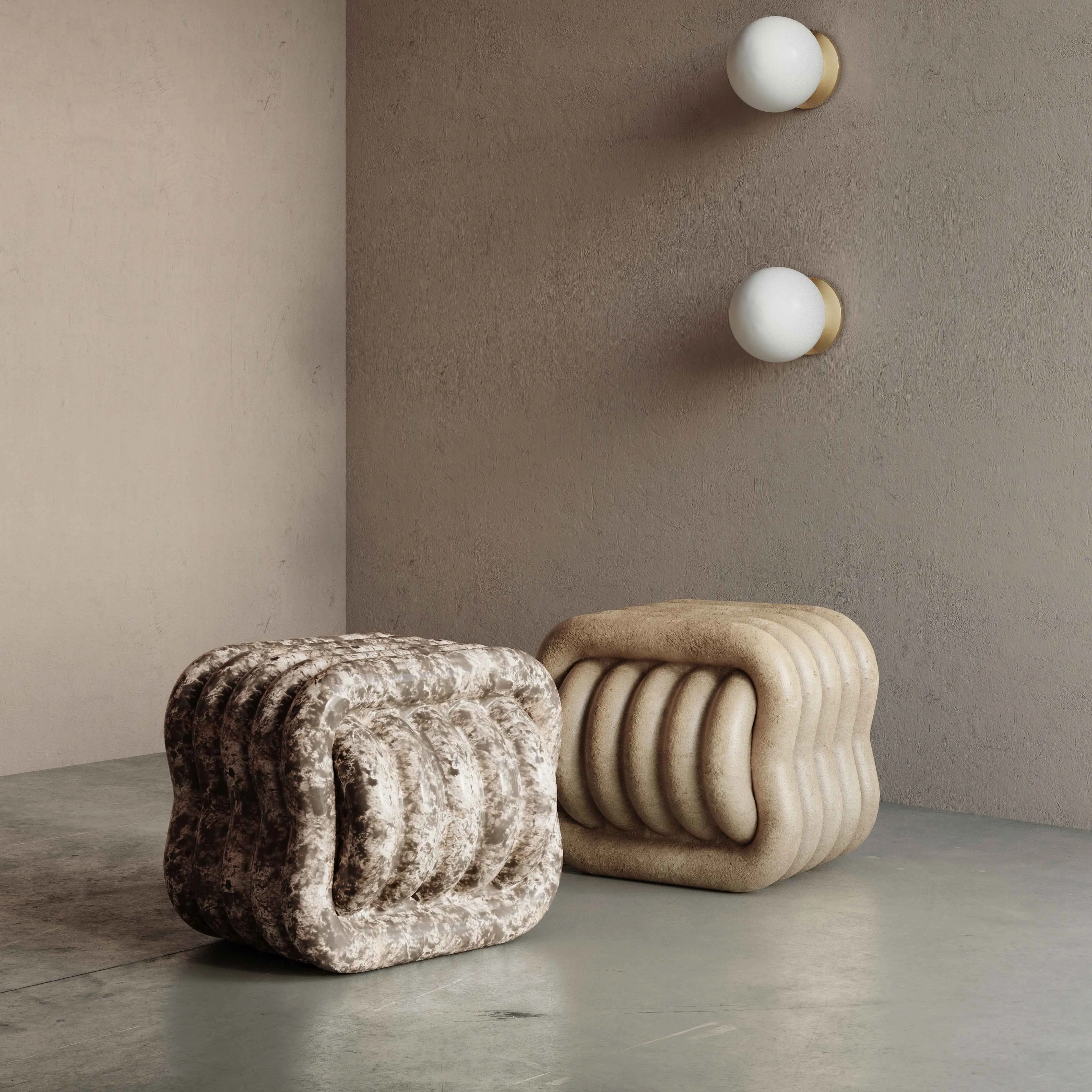 Love Knot Concrete Indoor / Outdoor Accent Stool - Image 9
