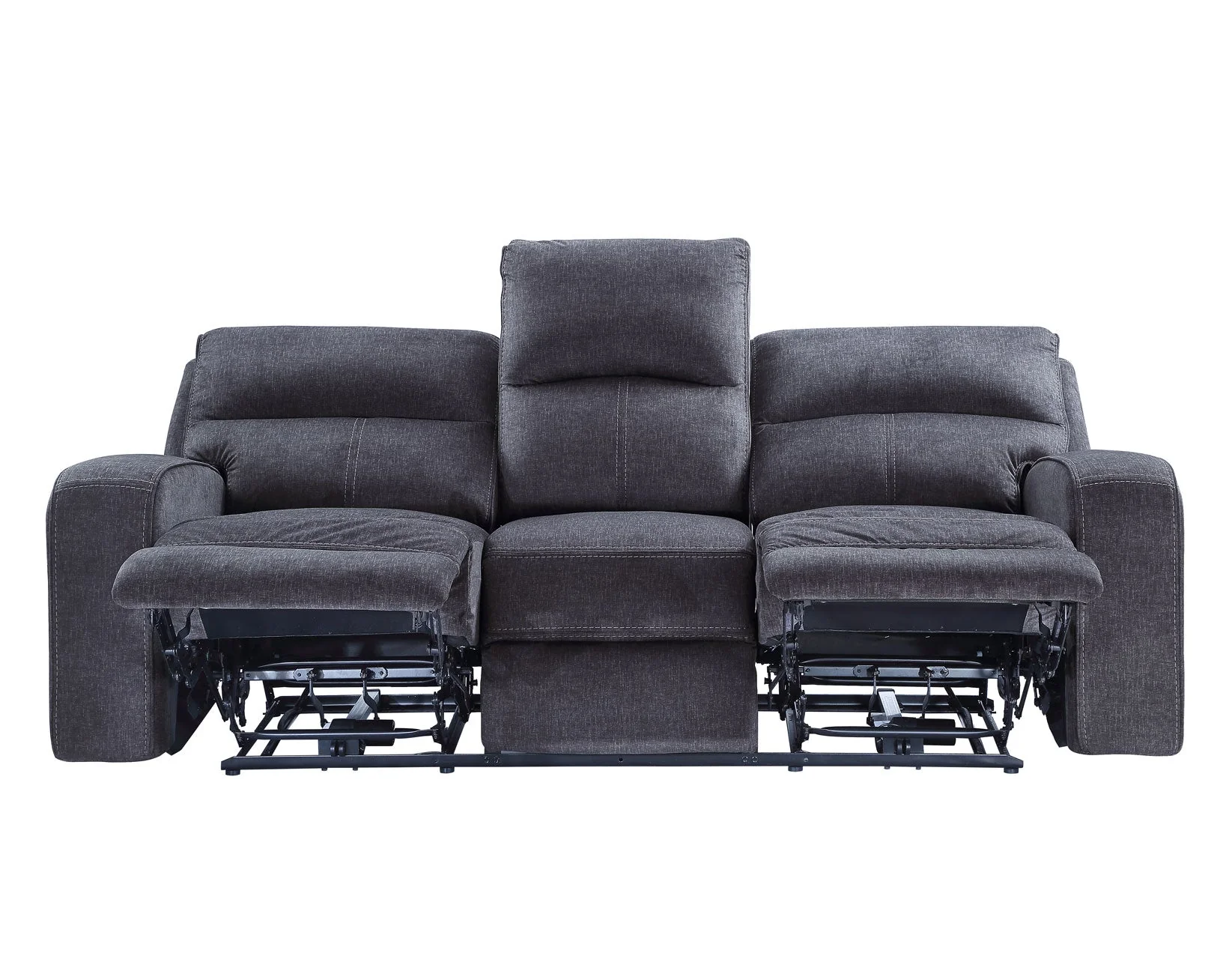 Lovell Charcoal Fabric 3-Piece Power Reclining Set - Image 13