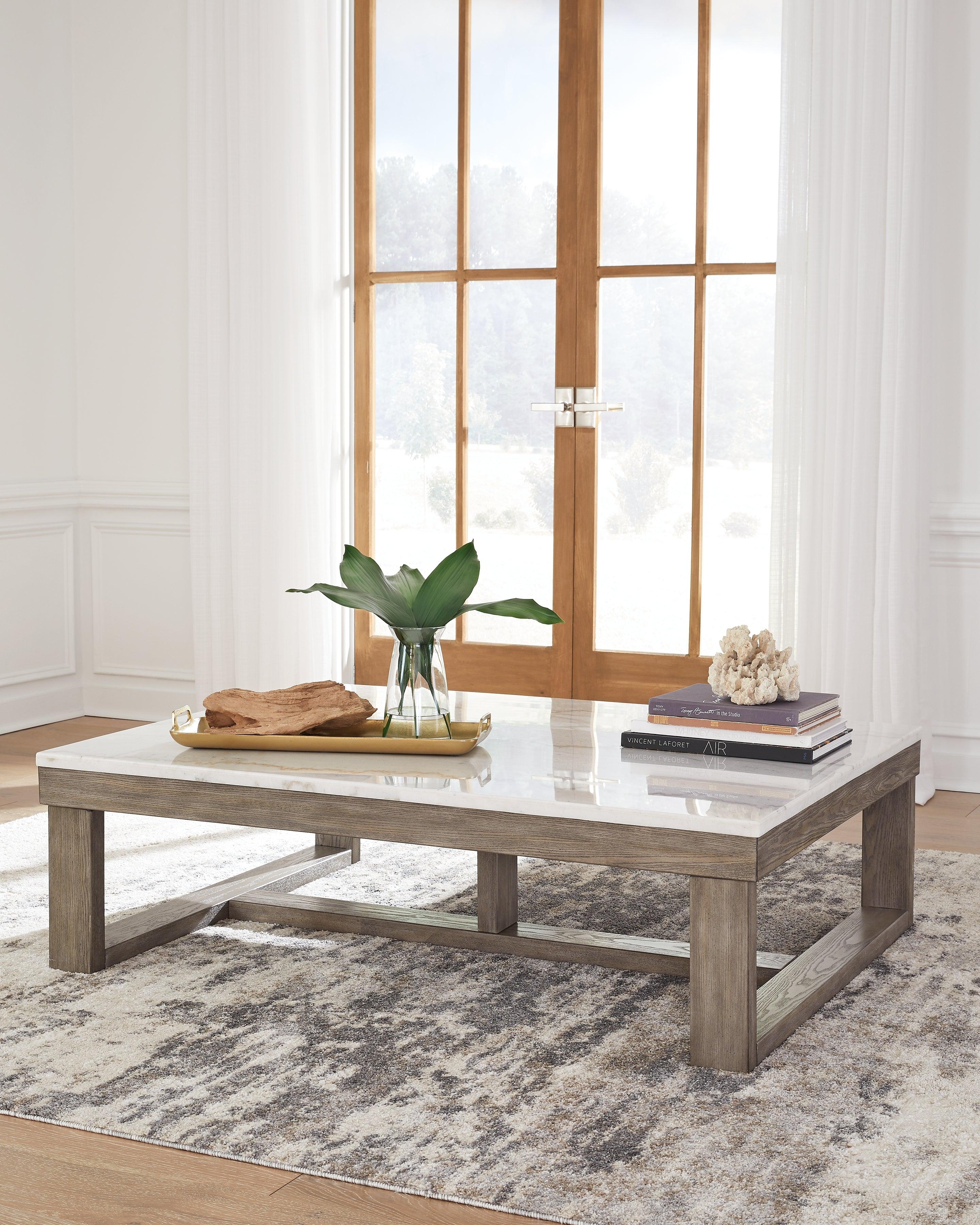 Loyaska Brown/Ivory Coffee Table - Image 6