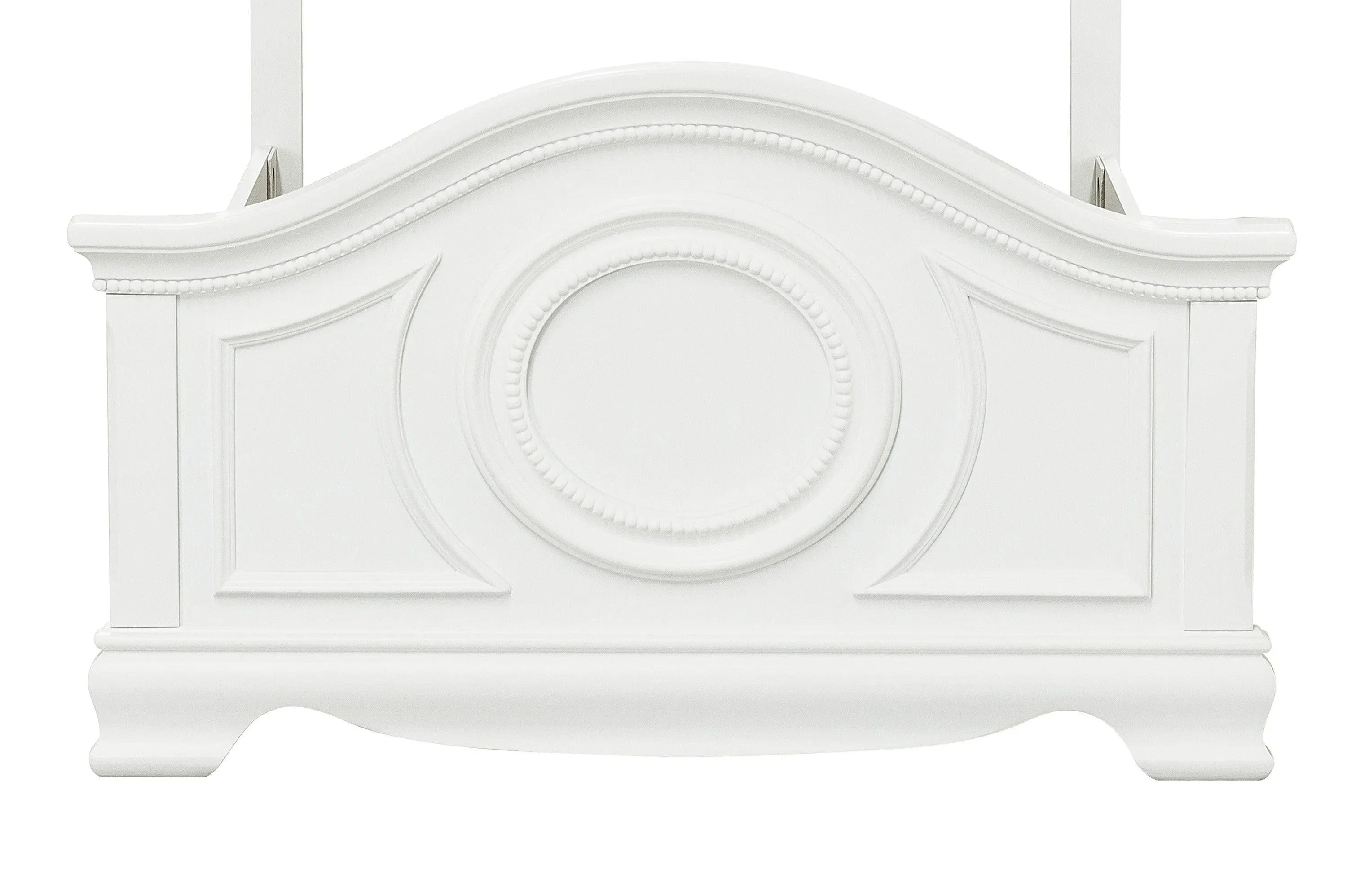 Lucida White Full Panel Bed - Image 5