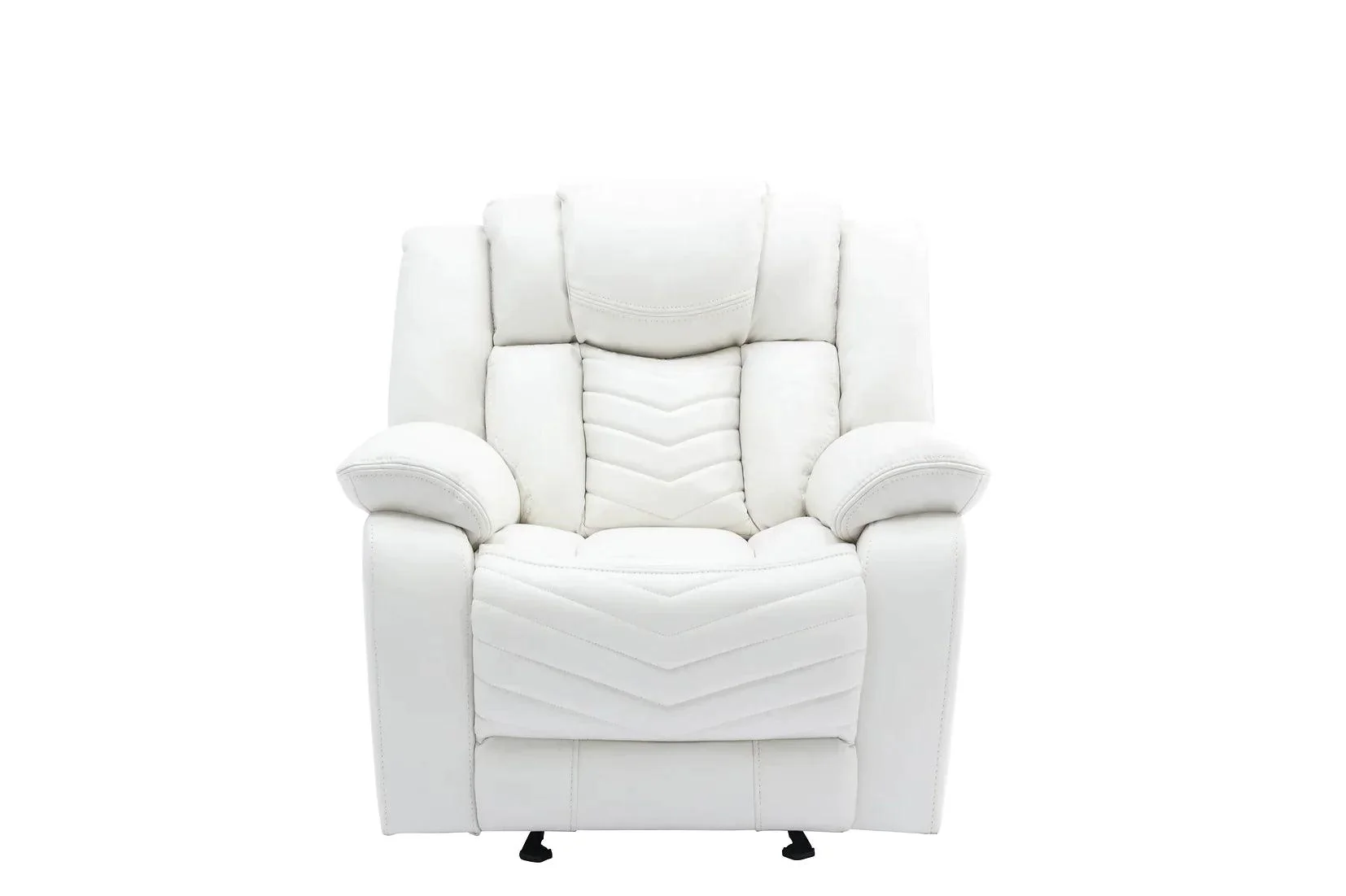 Lucky Charm White Reclining Living Room Set - Image 4