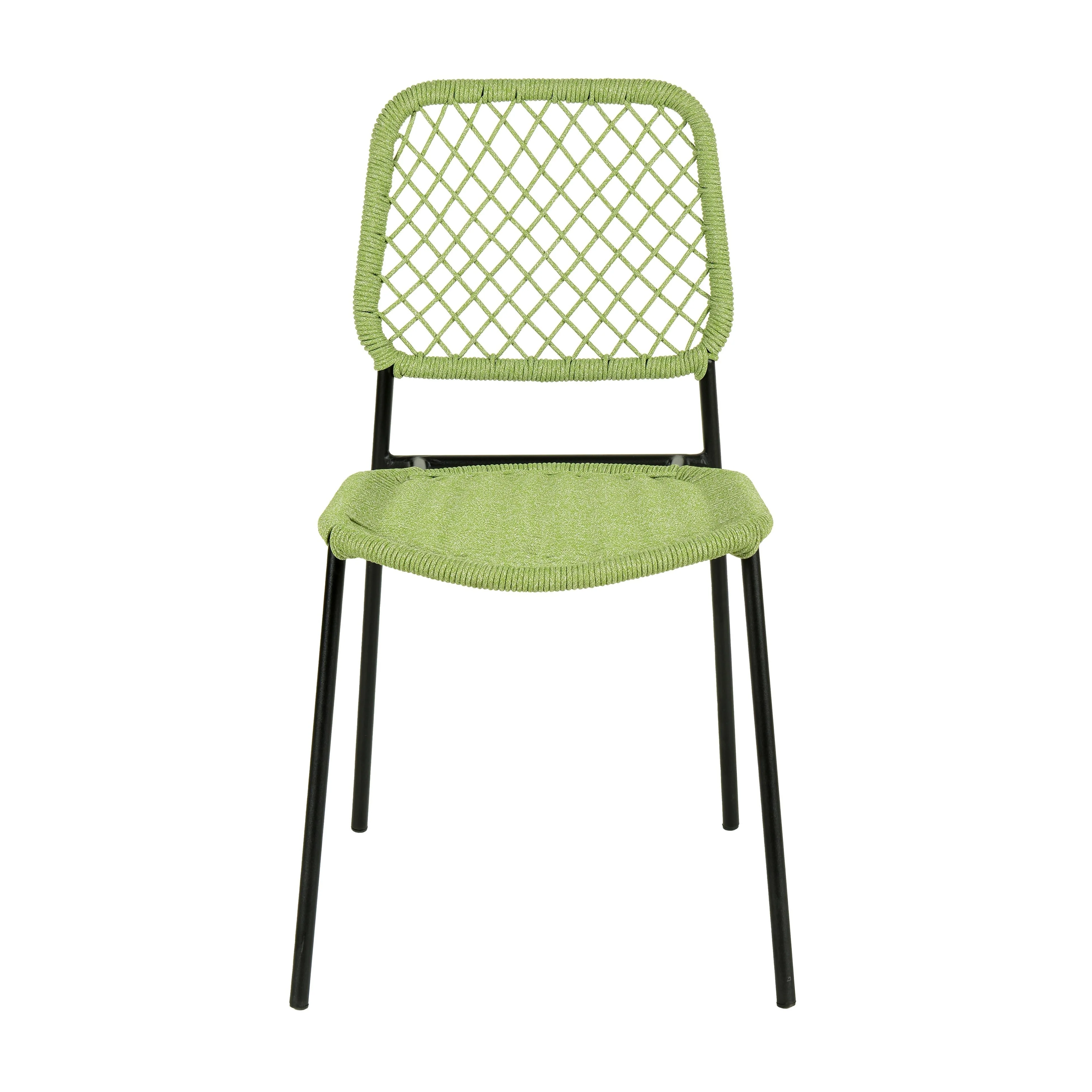 Lucy Dyed Cord Stackable Outdoor Dining Chair - Image 3