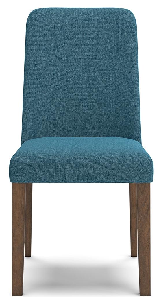 Lyncott Blue/Brown Dining Chair, Set of 2 - Image 4