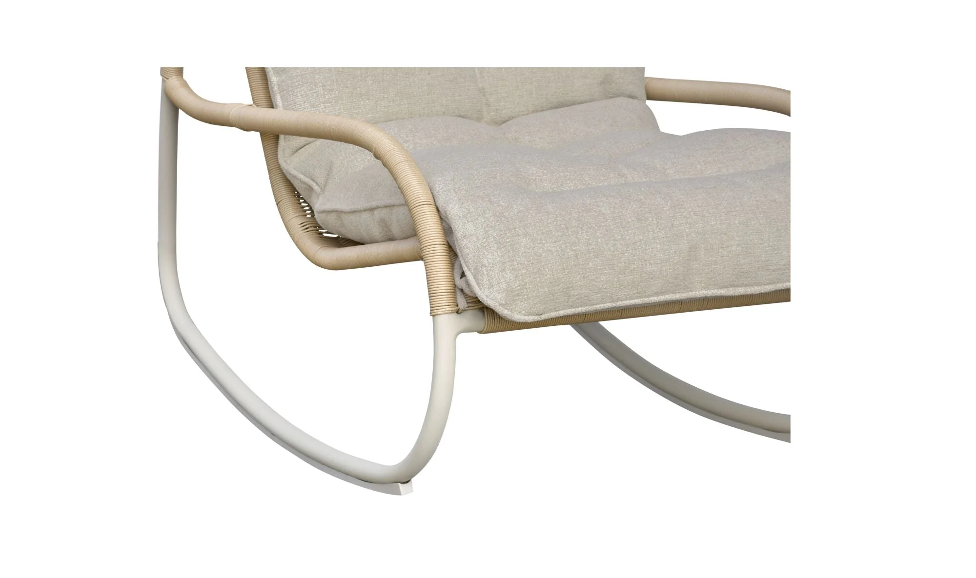 Lyra Outdoor Rocking Chair Beige - Image 11