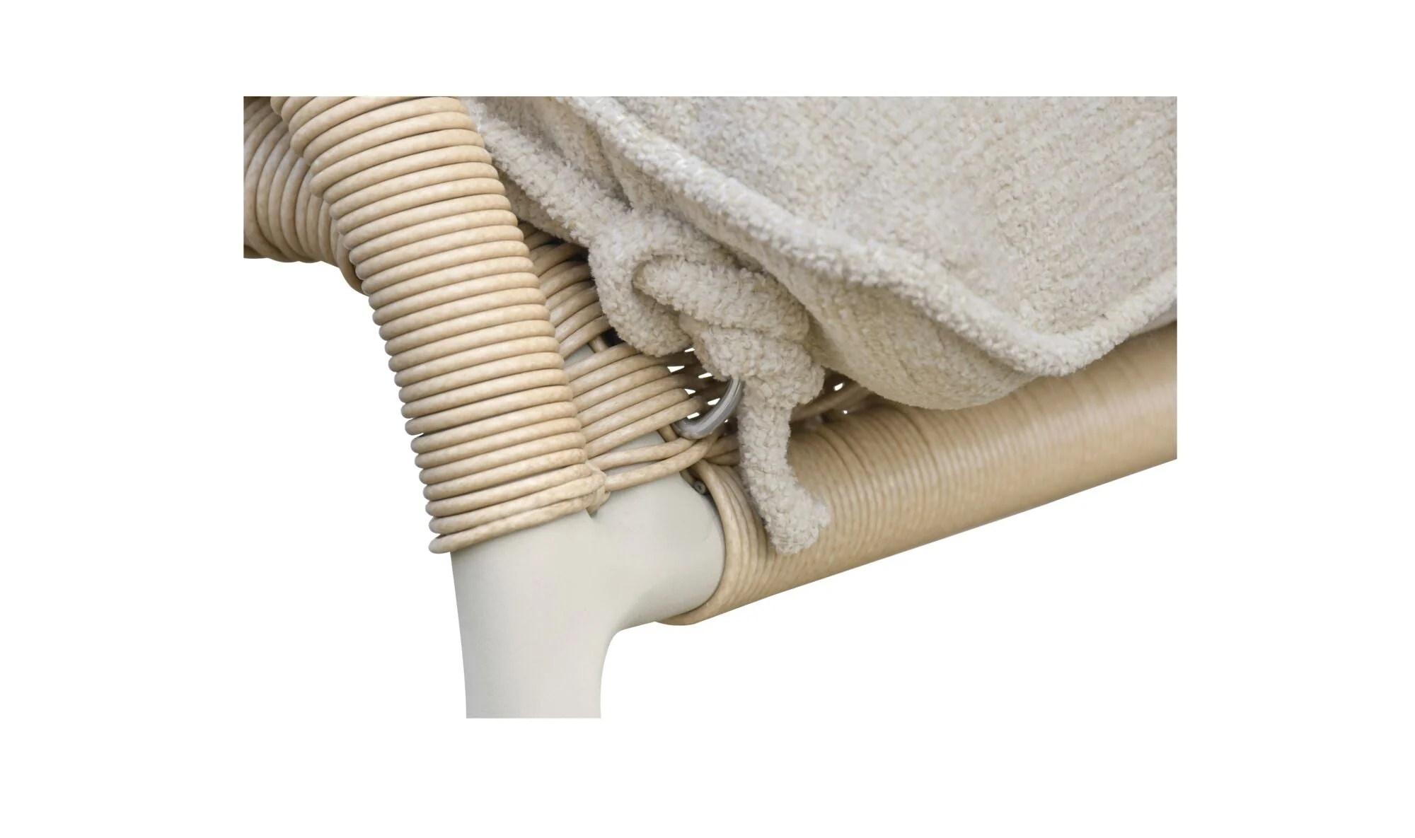 Lyra Outdoor Rocking Chair Beige - Image 12