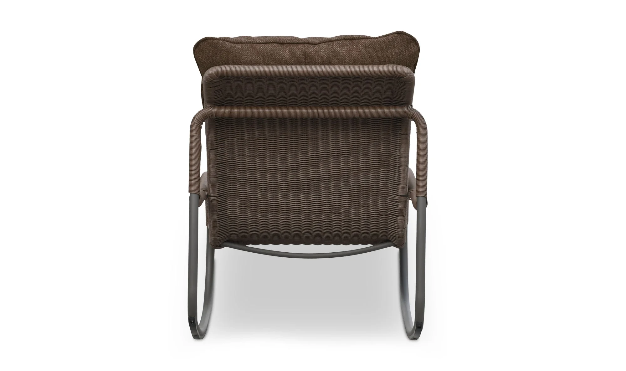 Lyra Outdoor Rocking Chair Brown - Image 4