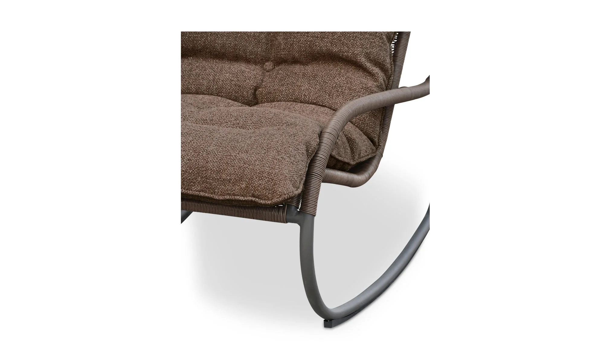 Lyra Outdoor Rocking Chair Brown - Image 9
