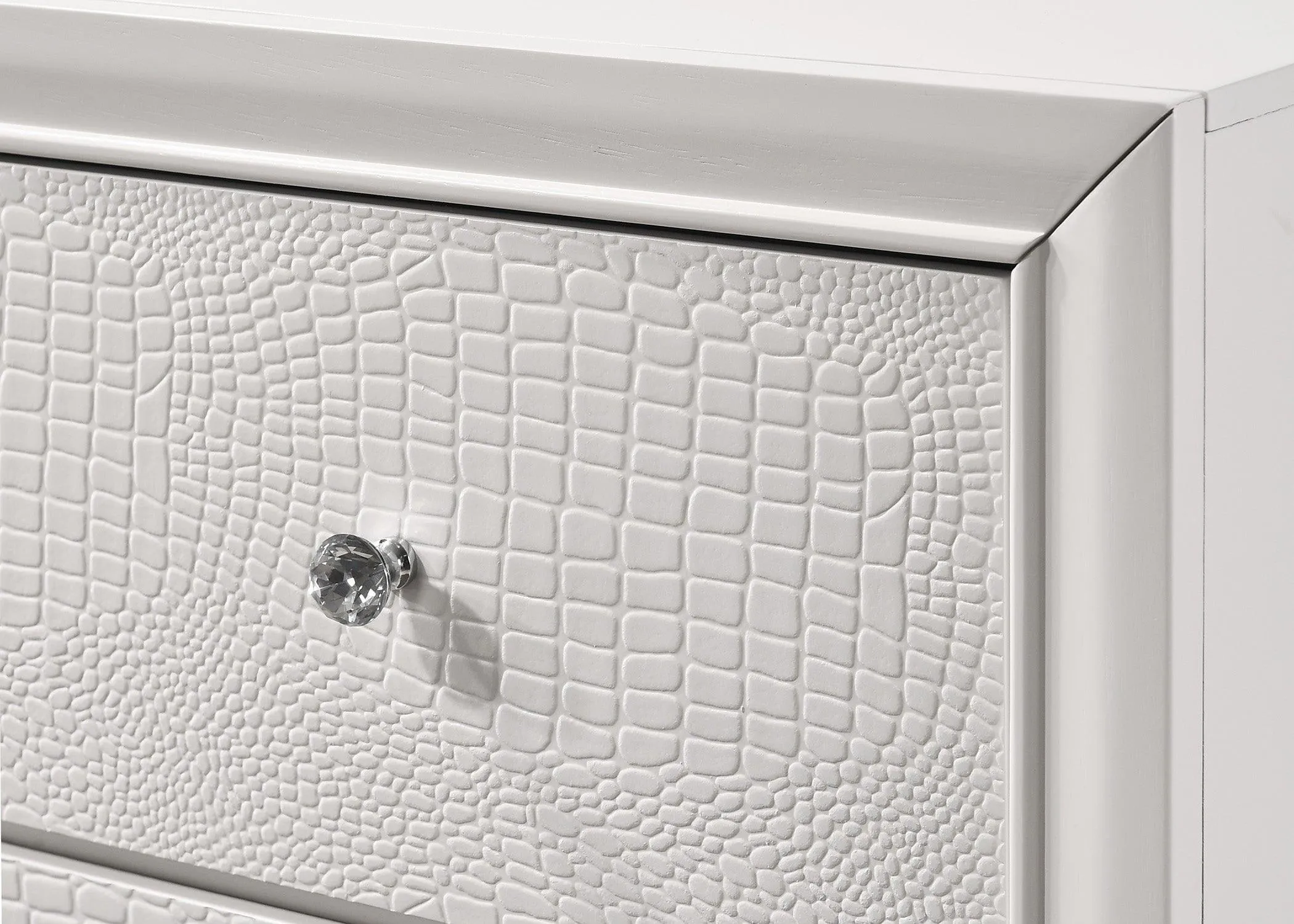 Lyssa Frost LED Upholstered Panel Bedroom Set - Image 8