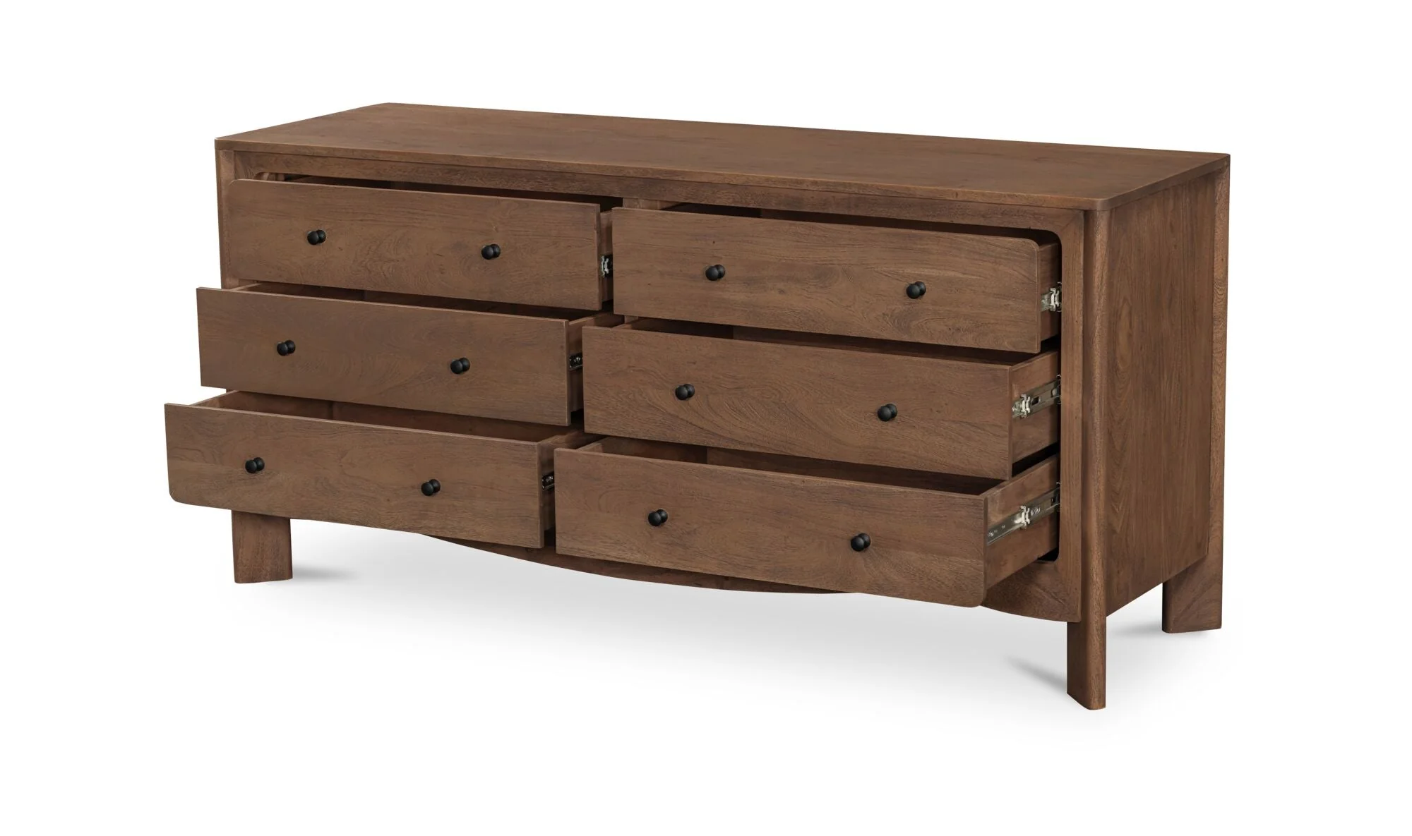 Mabel 6 Drawer Dresser Dark Brown - Image 2