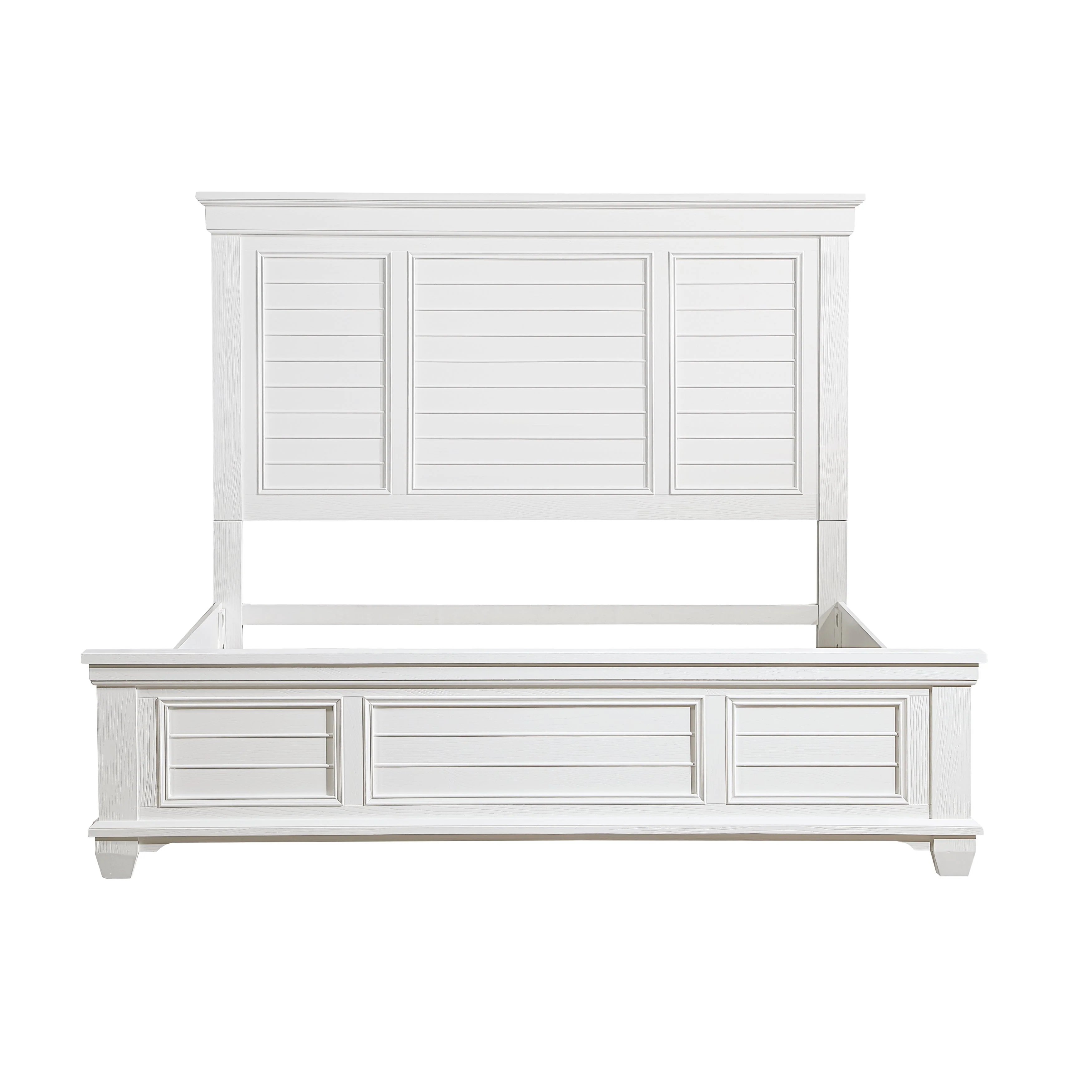 Mackinac White King Panel Bed - Image 2