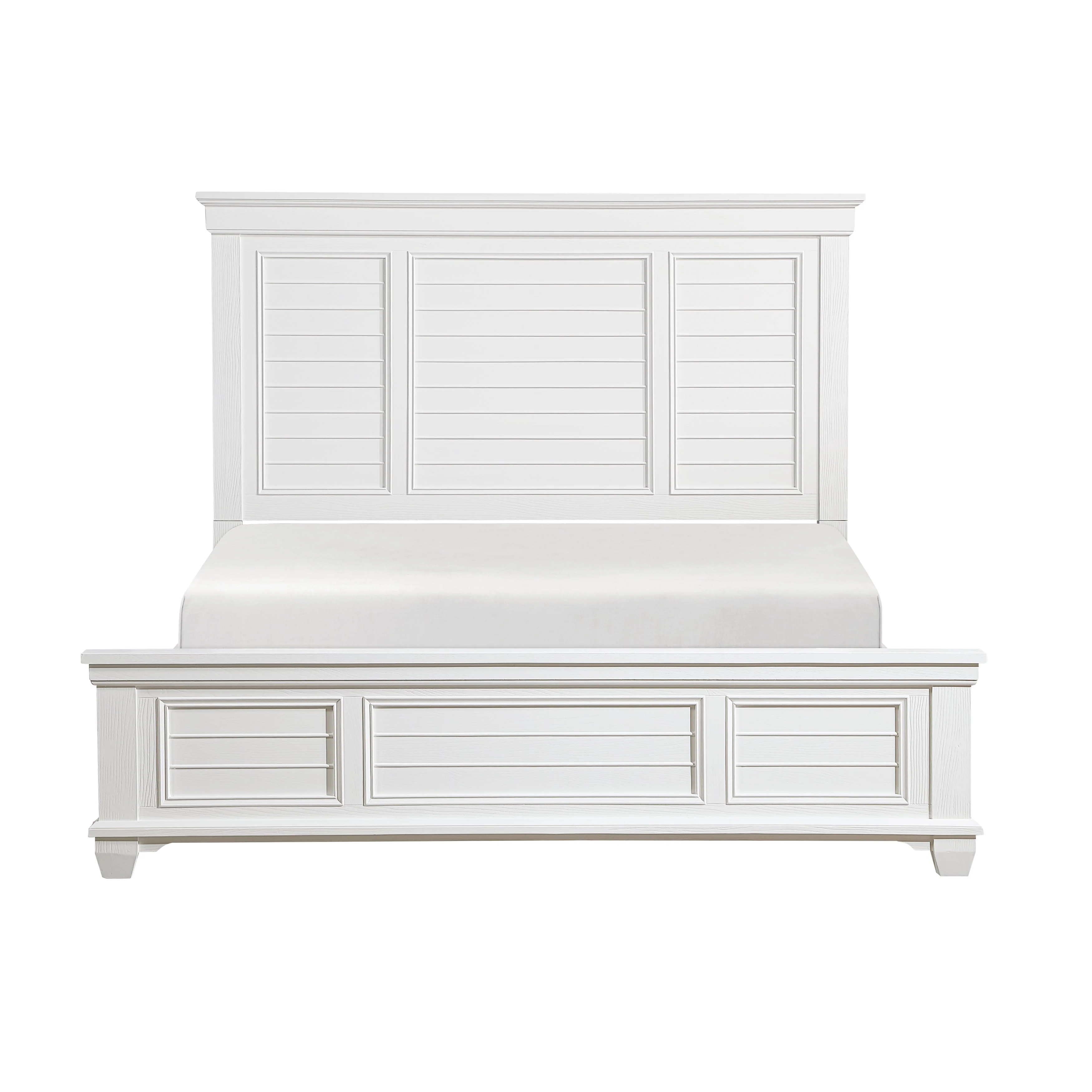 Mackinac White King Panel Bed - Image 5
