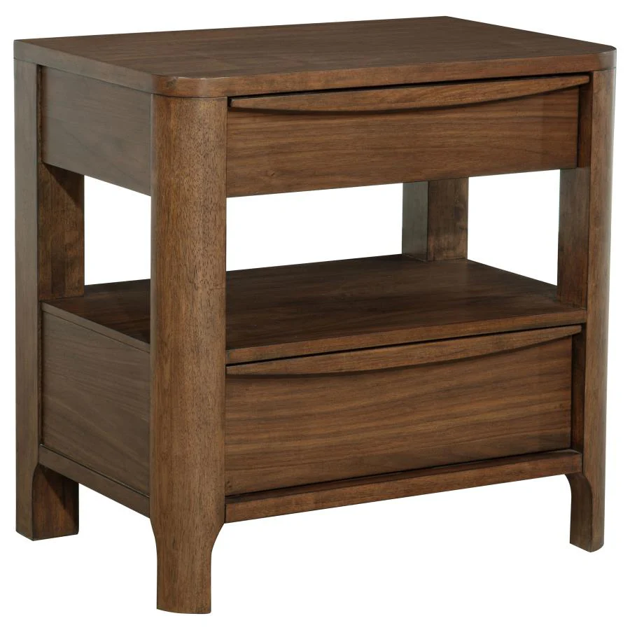 Maderia Walnut 5-piece Queen Bedroom Set - Image 5