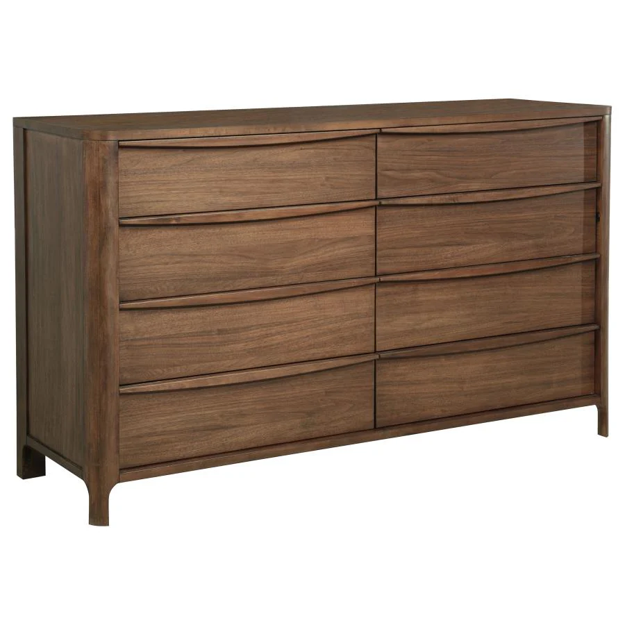 Maderia Walnut 5-piece Queen Bedroom Set - Image 7