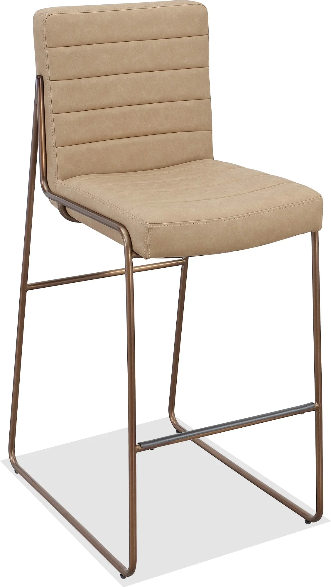 Madison Honey/Light Bronze Metal Frame Bar Stool - Image 2