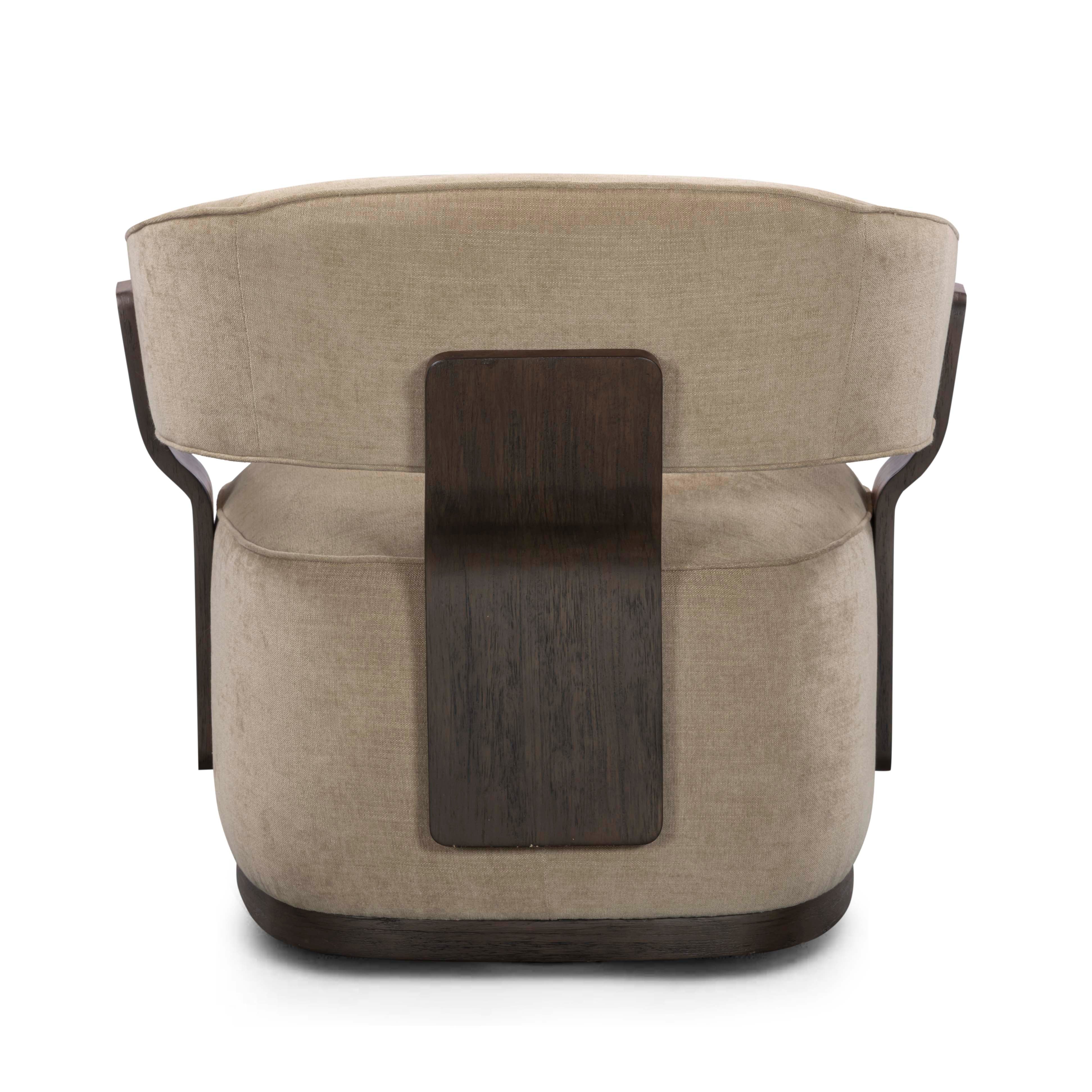 Madison Linen Chenille Swivel Accent Chair - Image 13