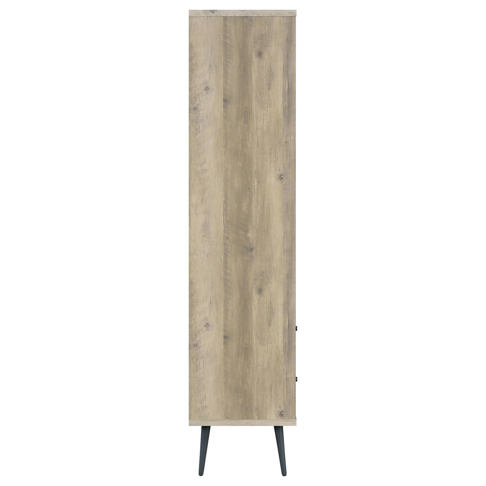 Maeve Distressed Pine 70-inch 3-shelf Bookcase with Drawers - Image 9