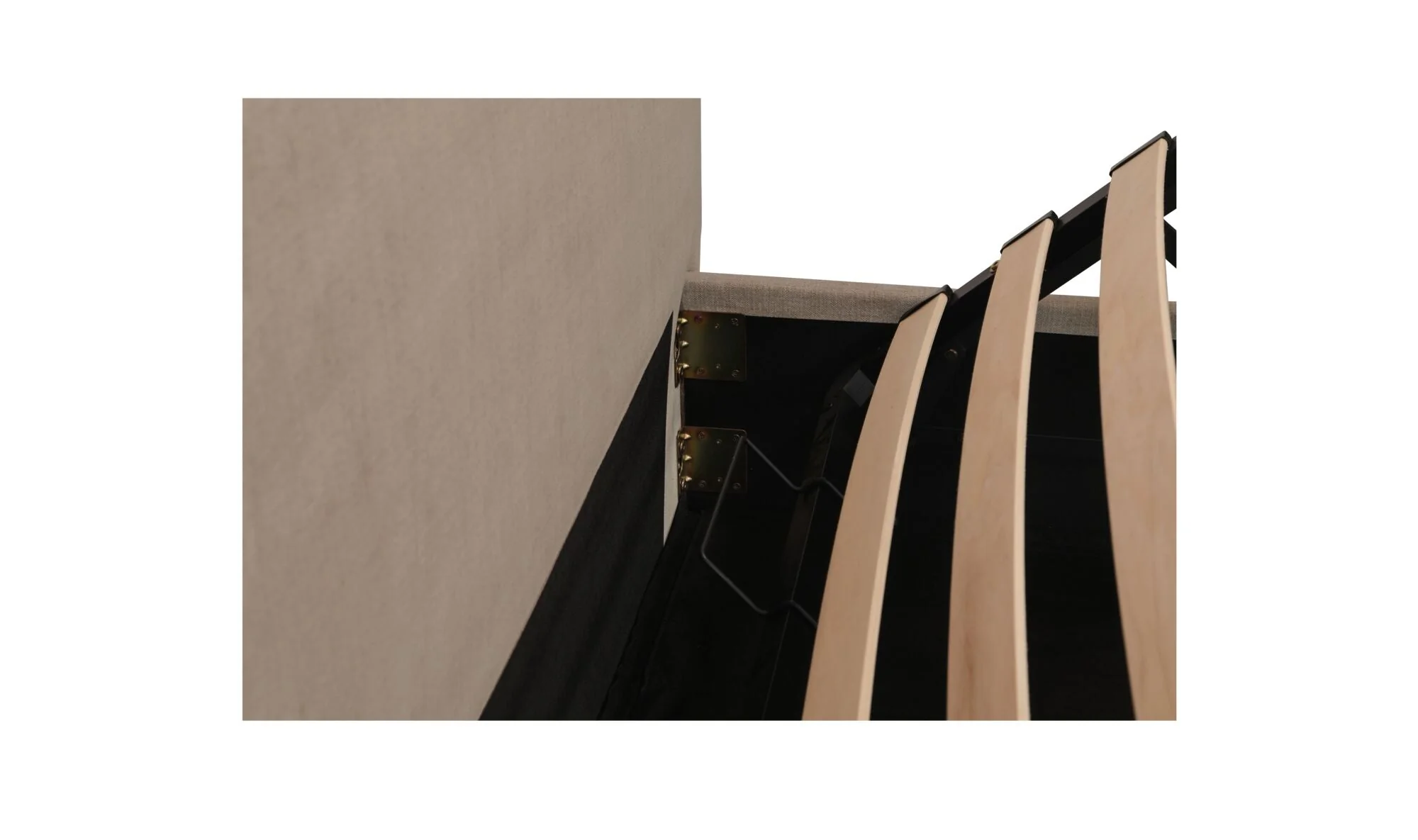 Maggie King Storage Bed Taupe - Image 12