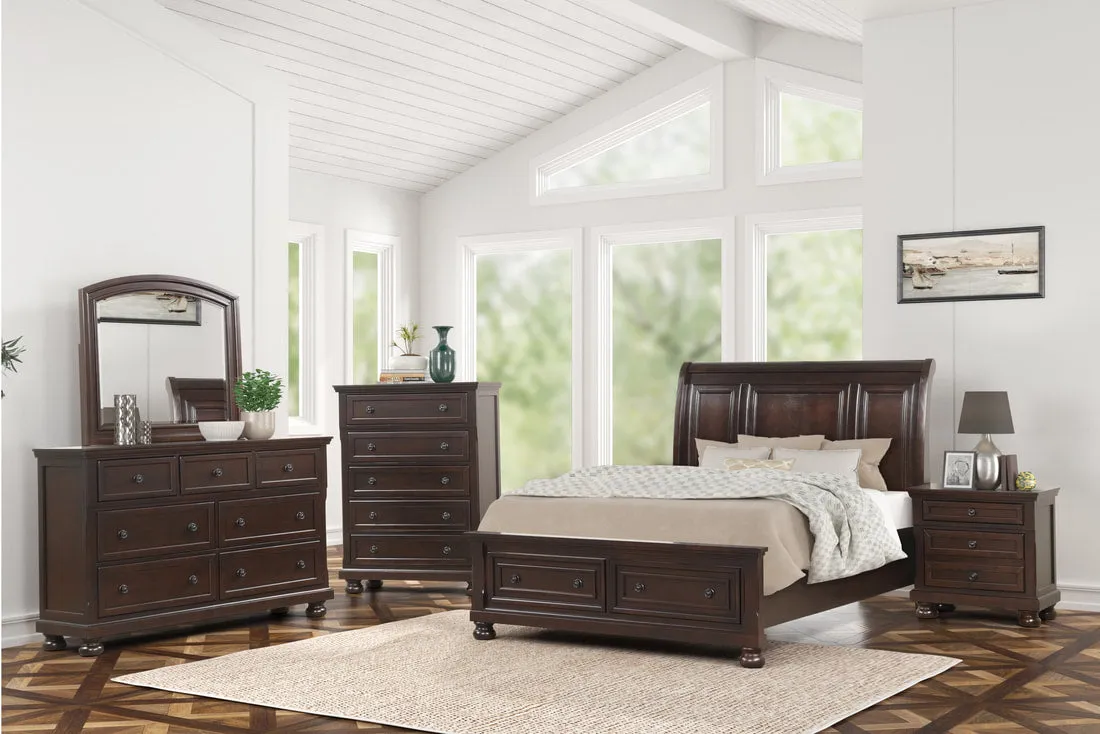 Magnolia Brown Platform Bedroom Set