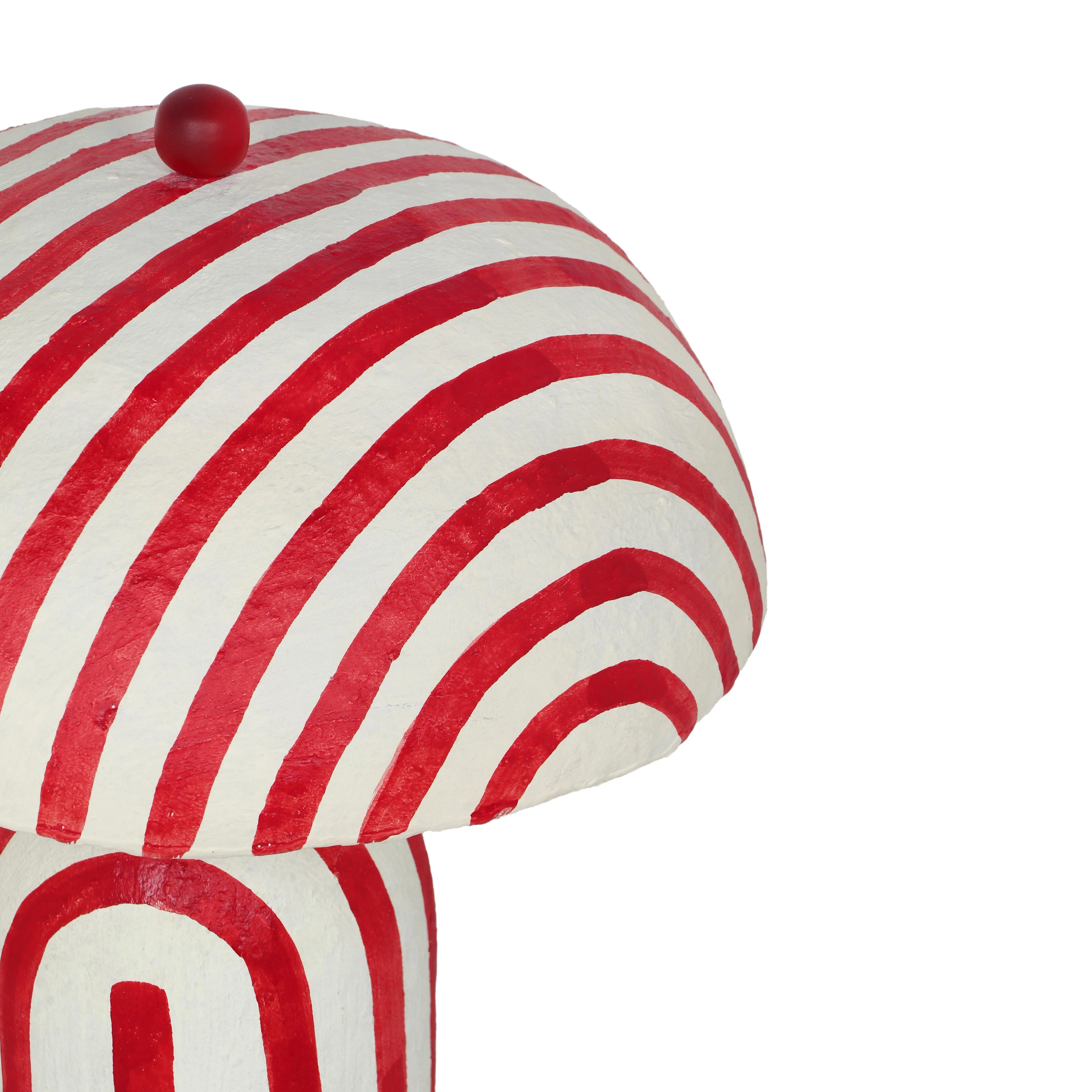 Maiori Striped Papier Mache Table Lamp - Image 11