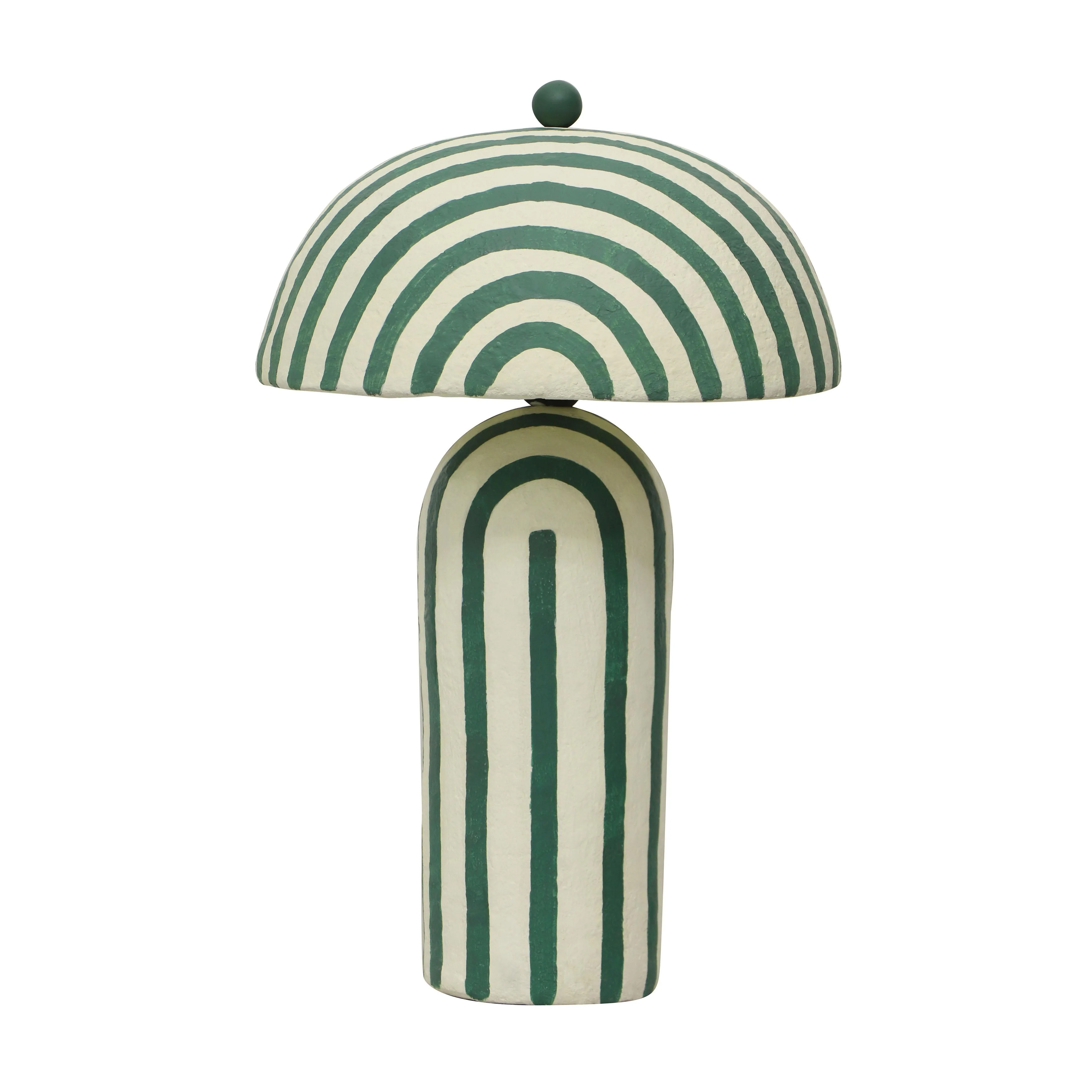 Maiori Striped Papier Mache Table Lamp - Image 14