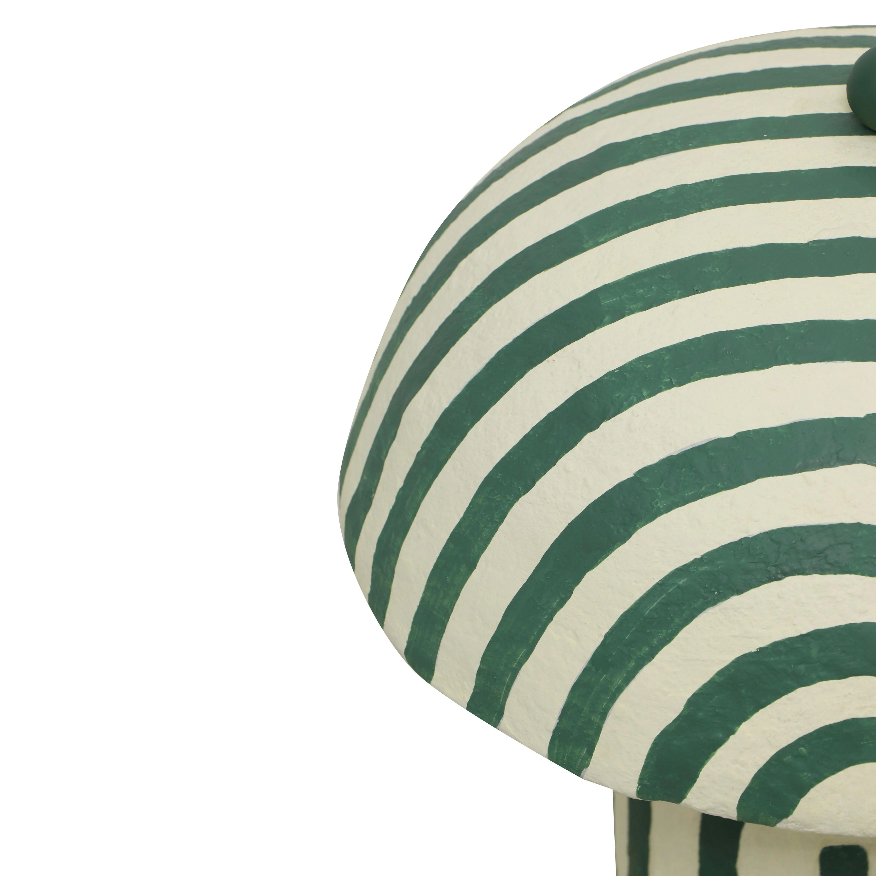 Maiori Striped Papier Mache Table Lamp - Image 17