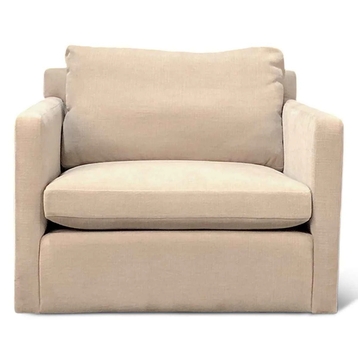 Maison Gianna Accent Chair in Oat Chenille Fabric