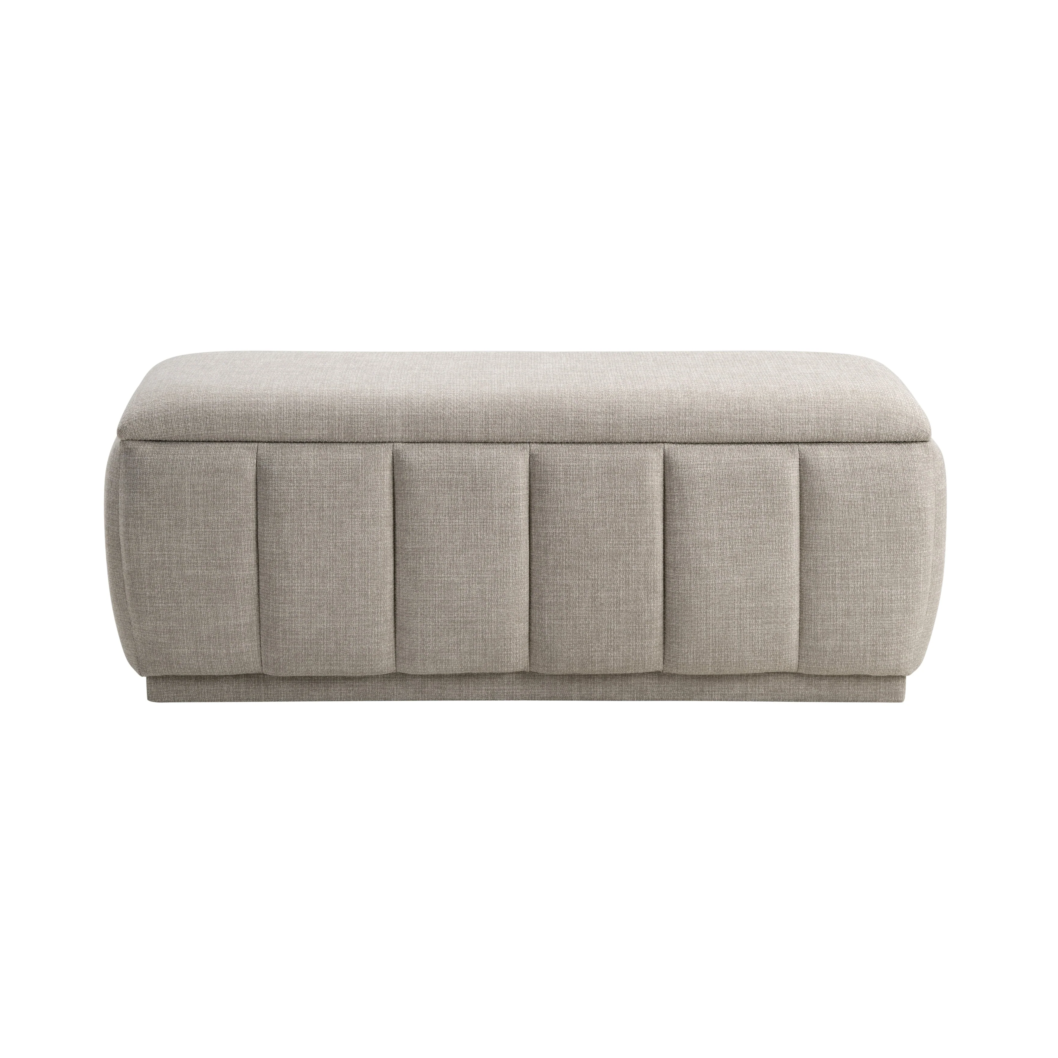 Maize Taupe Storage Bench