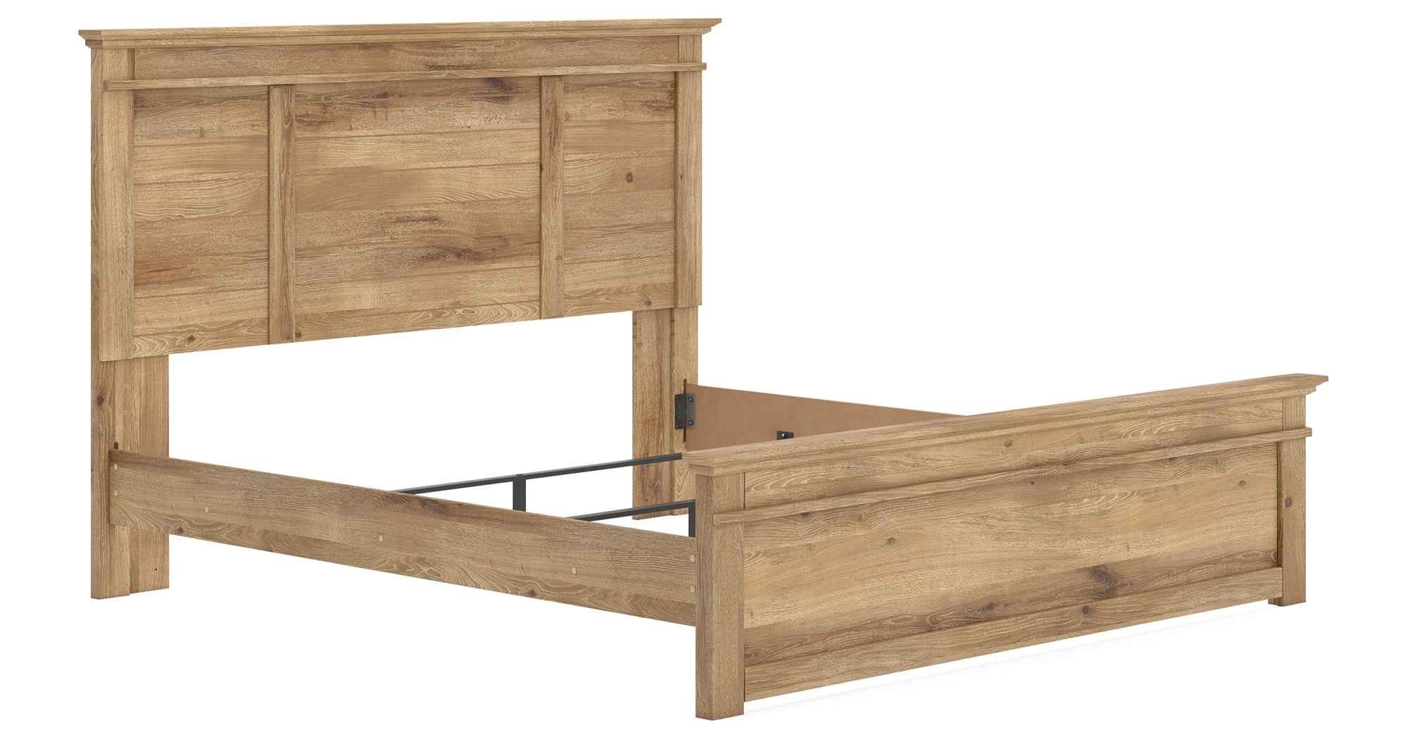 Makidern Tan King Panel Bed - Image 4