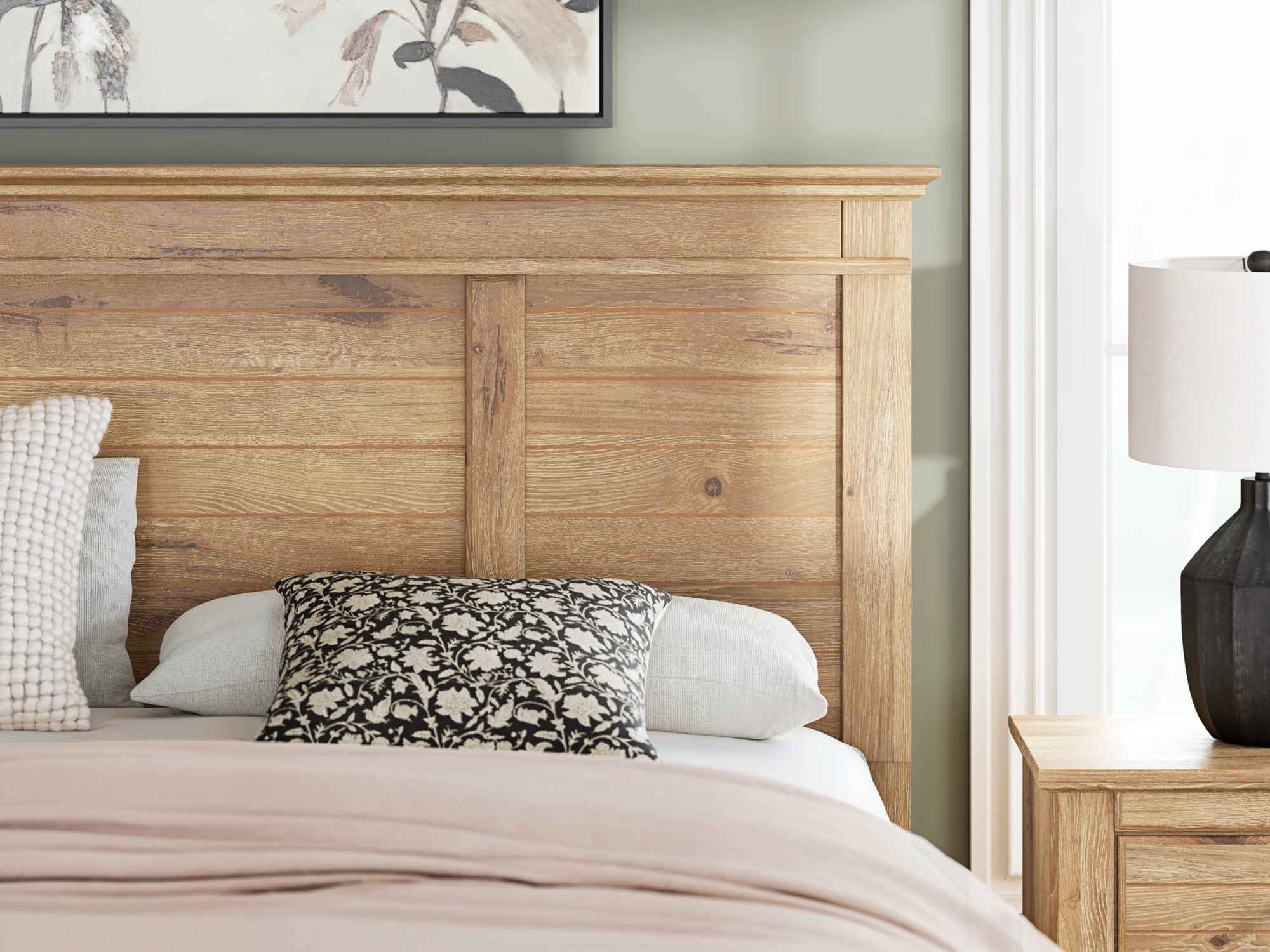 Makidern Tan King Panel Storage Bed - Image 10