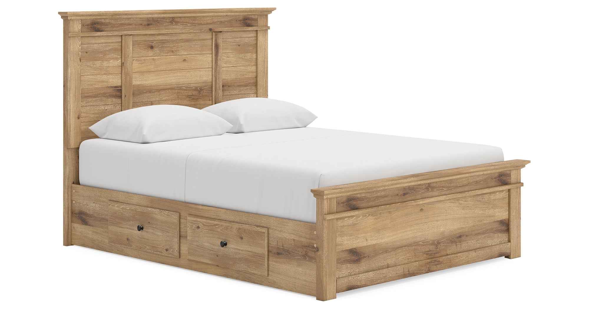 Makidern Tan Queen Panel Storage Bed - Image 12
