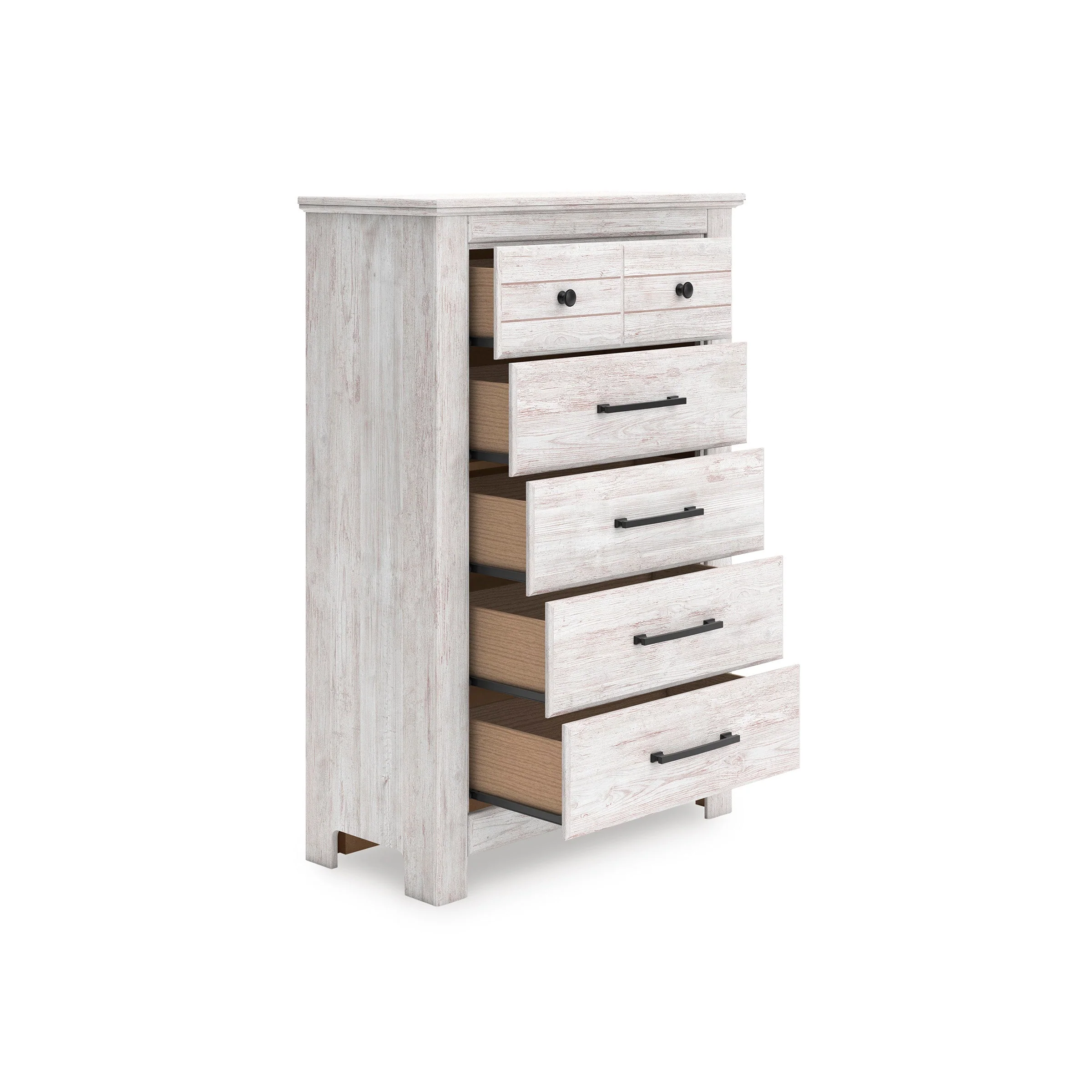 Makidern Whitewash Panel Bedroom Set - Image 17