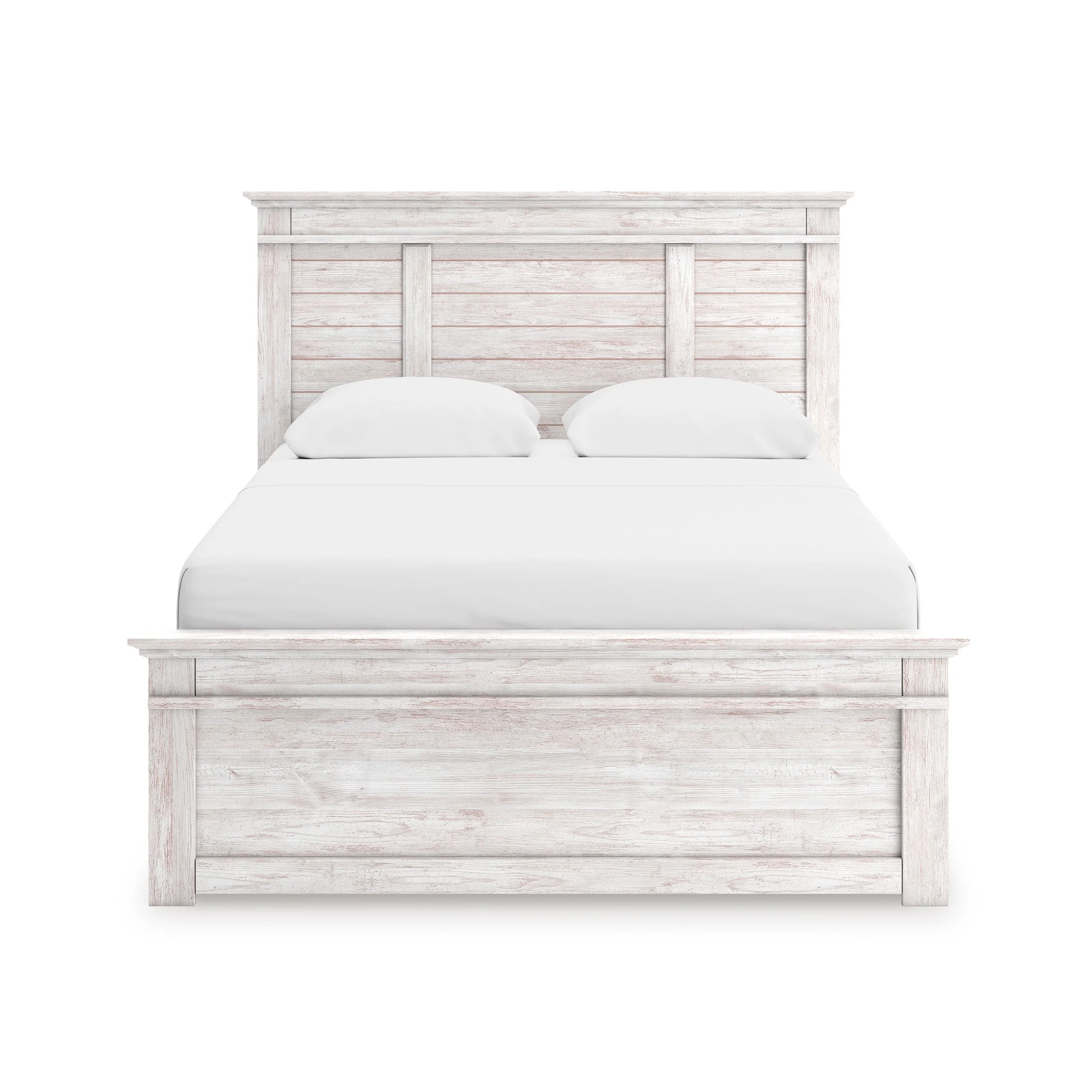 Makidern Whitewash Panel Bedroom Set - Image 3