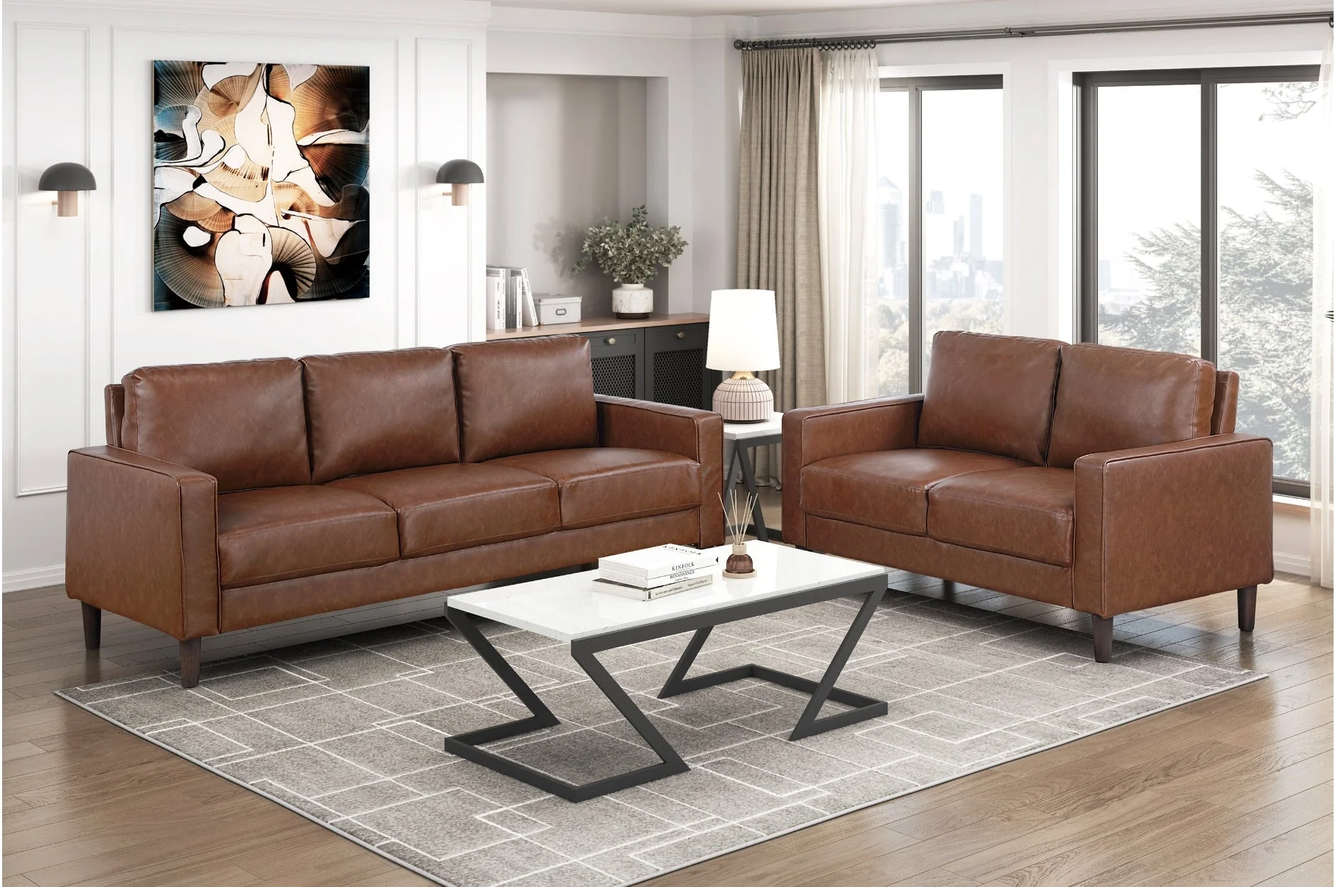 Malcolm Chocolate Sofa - Image 2