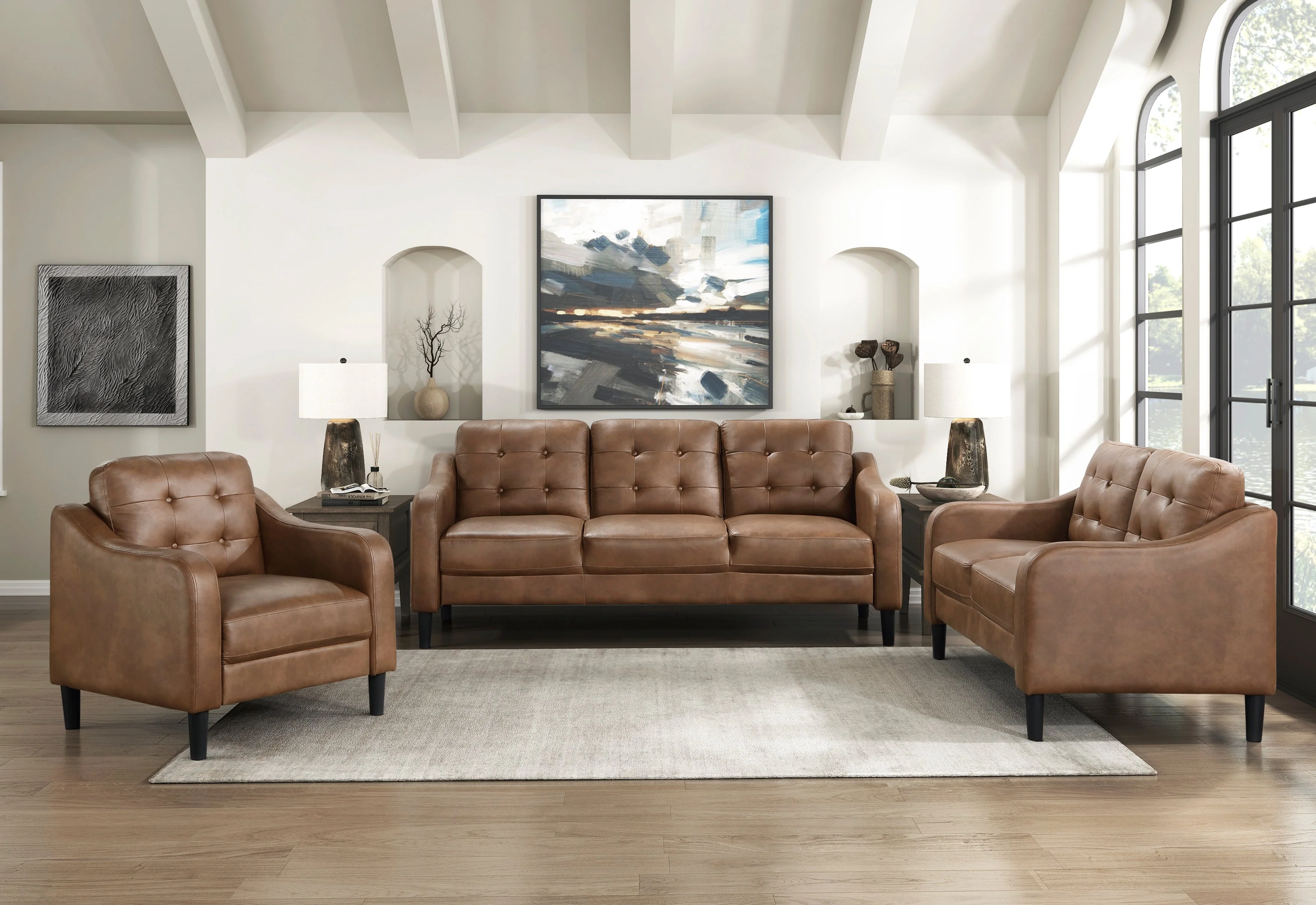 Mallory Brown Living Room Set