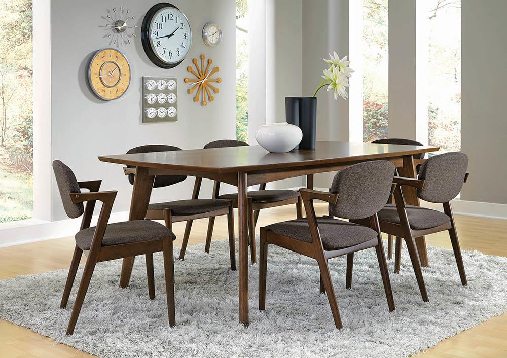 Malone Dark Walnut Rectangular Dining Table - Image 2