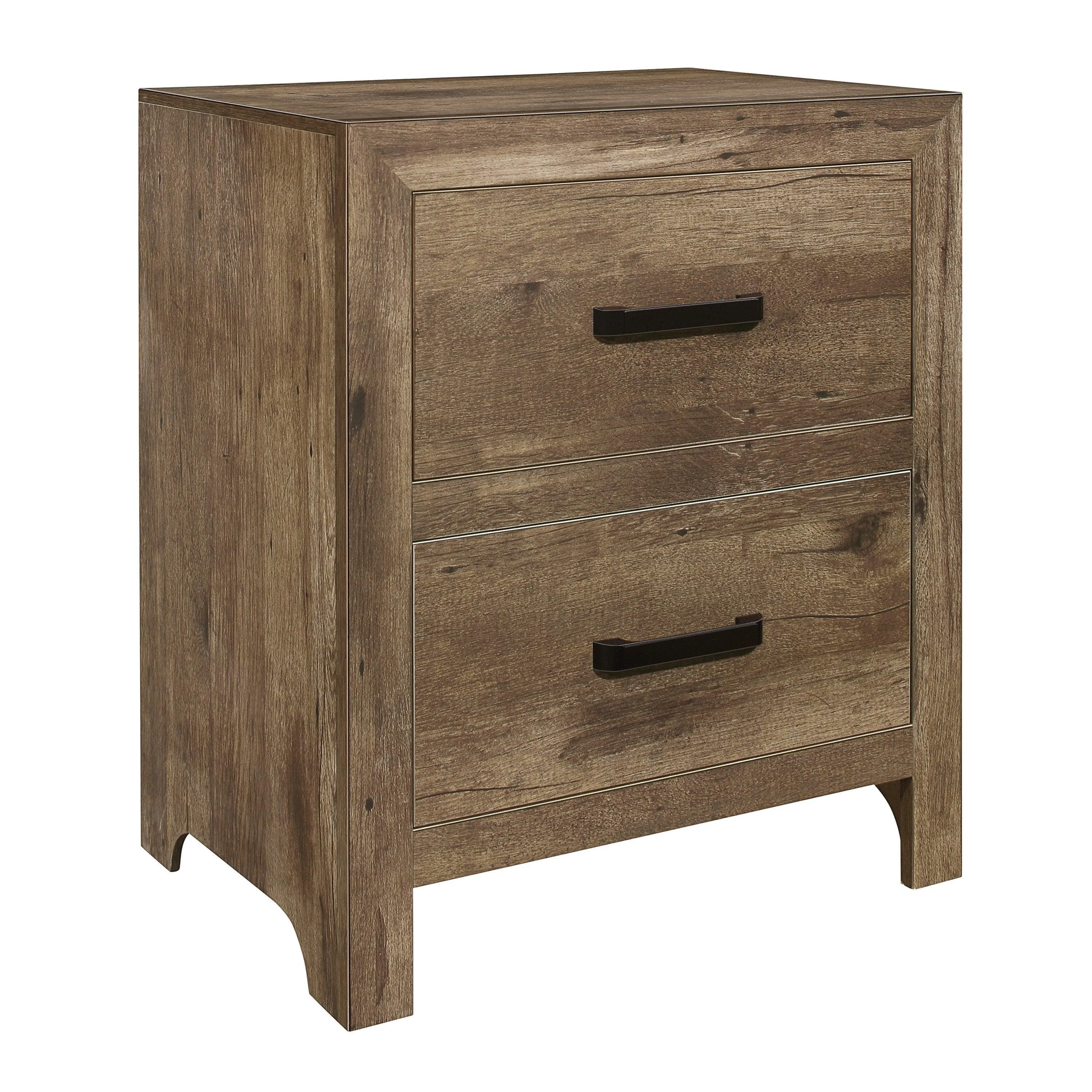 Mandan Weathered Pine Nightstand - Image 4