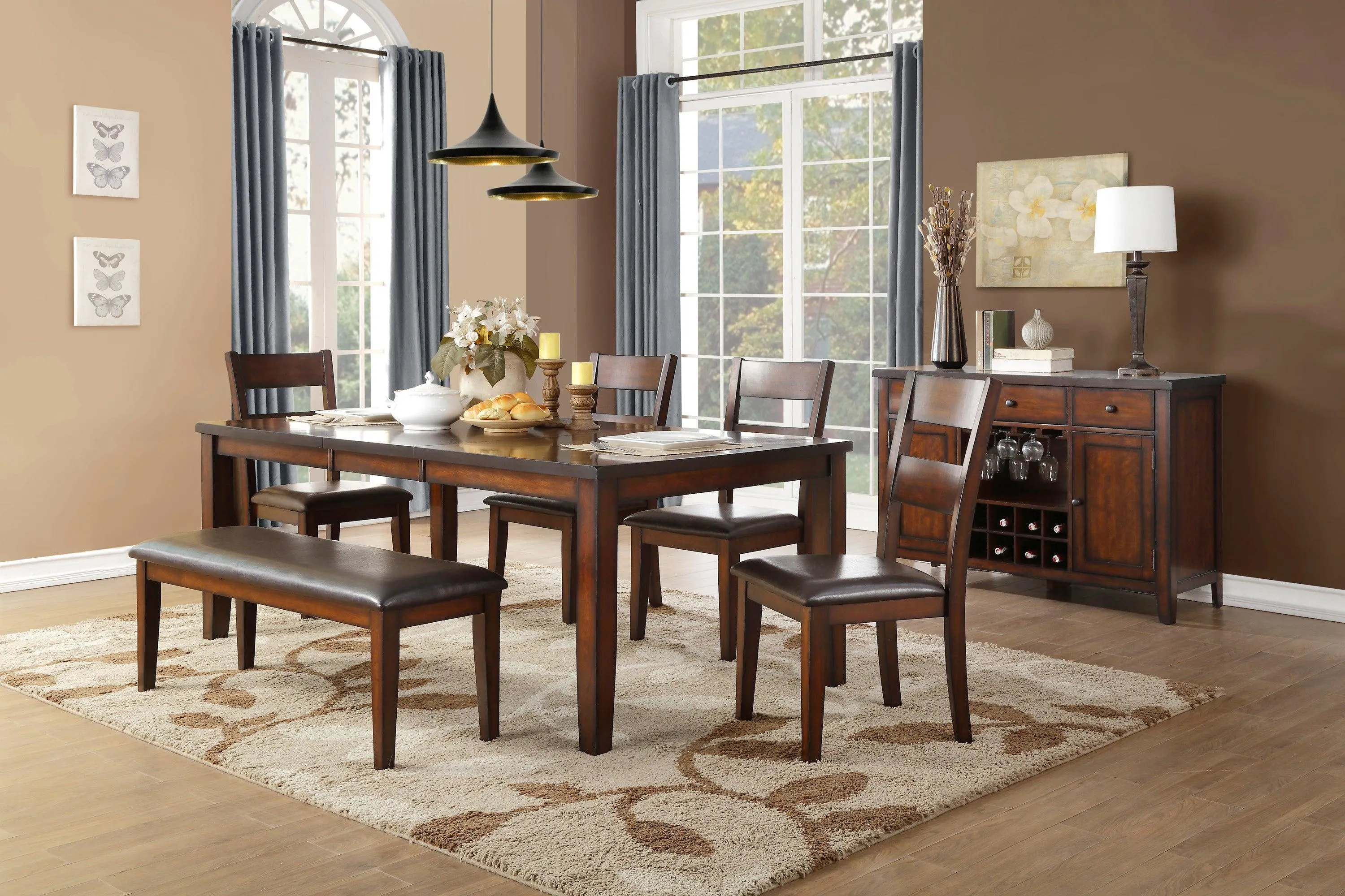 Mantello Cherry Dining Bench - Image 2